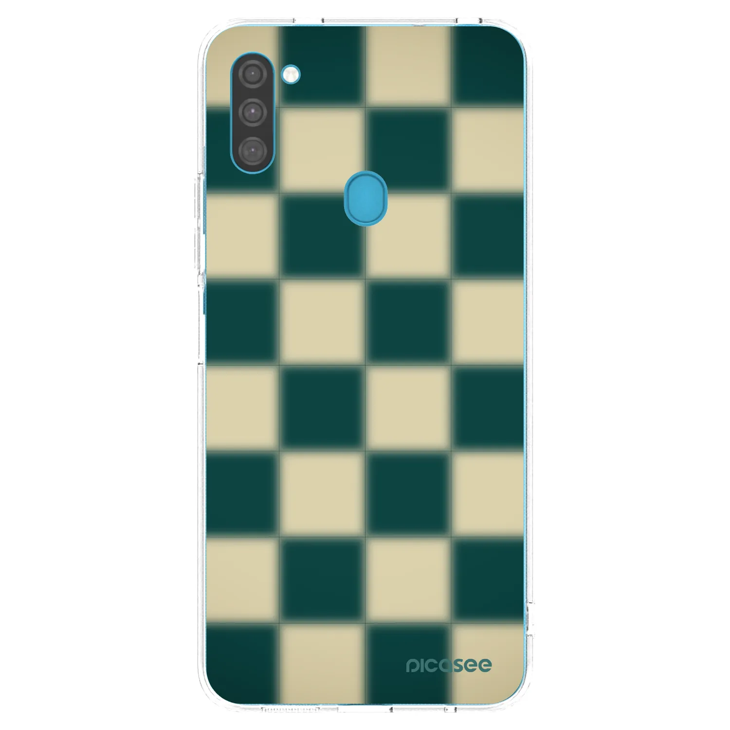 Picasee silikonska prozirna maskica za Samsung Galaxy M11 - Shadow Chess