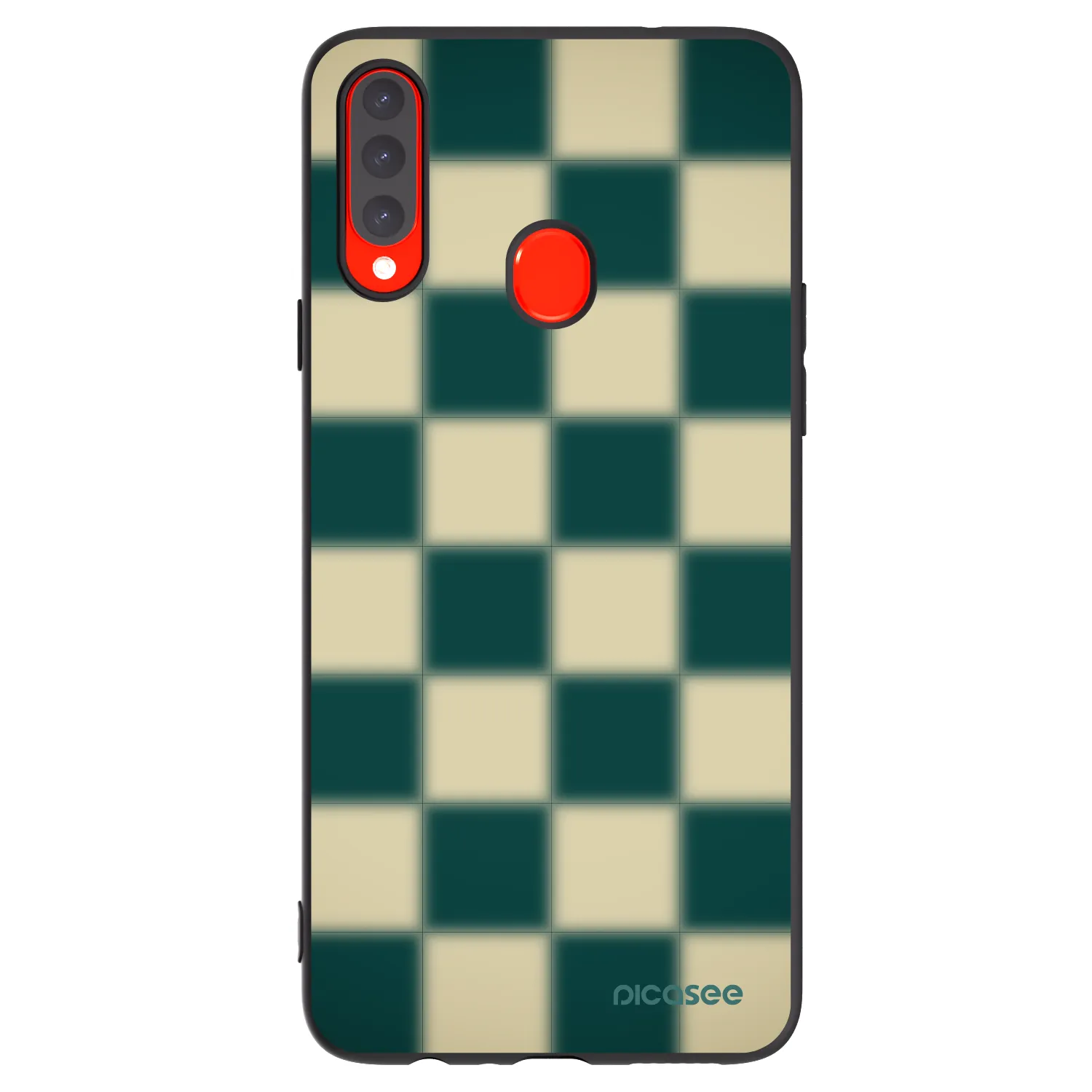 Picasee crna silikonska maskica za Samsung Galaxy A20s - Shadow Chess