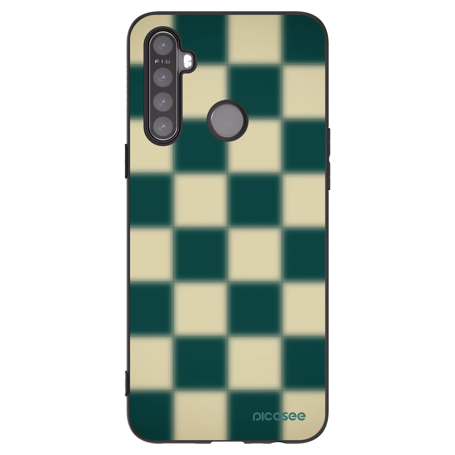 Picasee crna silikonska maskica za Realme 6i - Shadow Chess