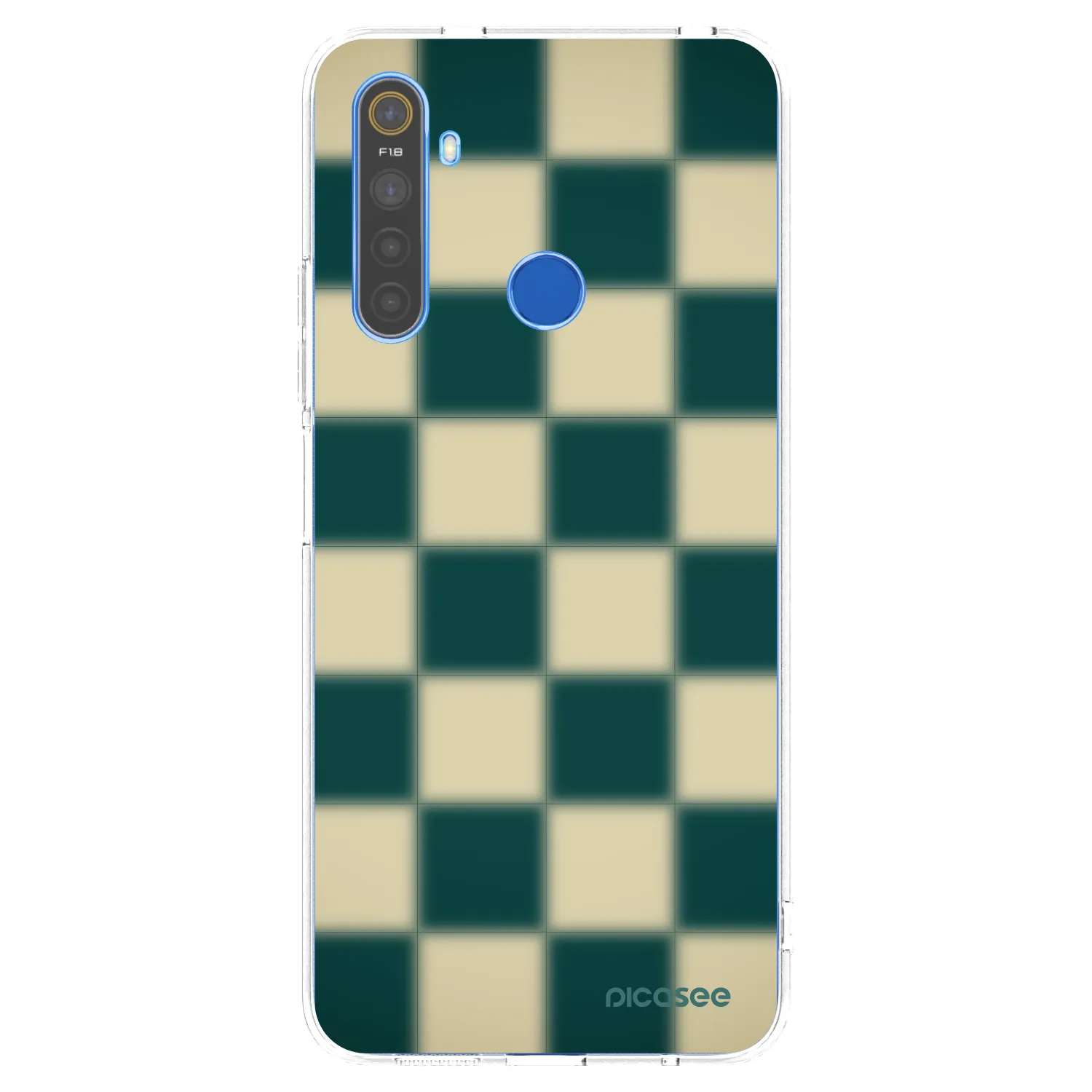 Picasee silikonska prozirna maskica za Realme 5 - Shadow Chess