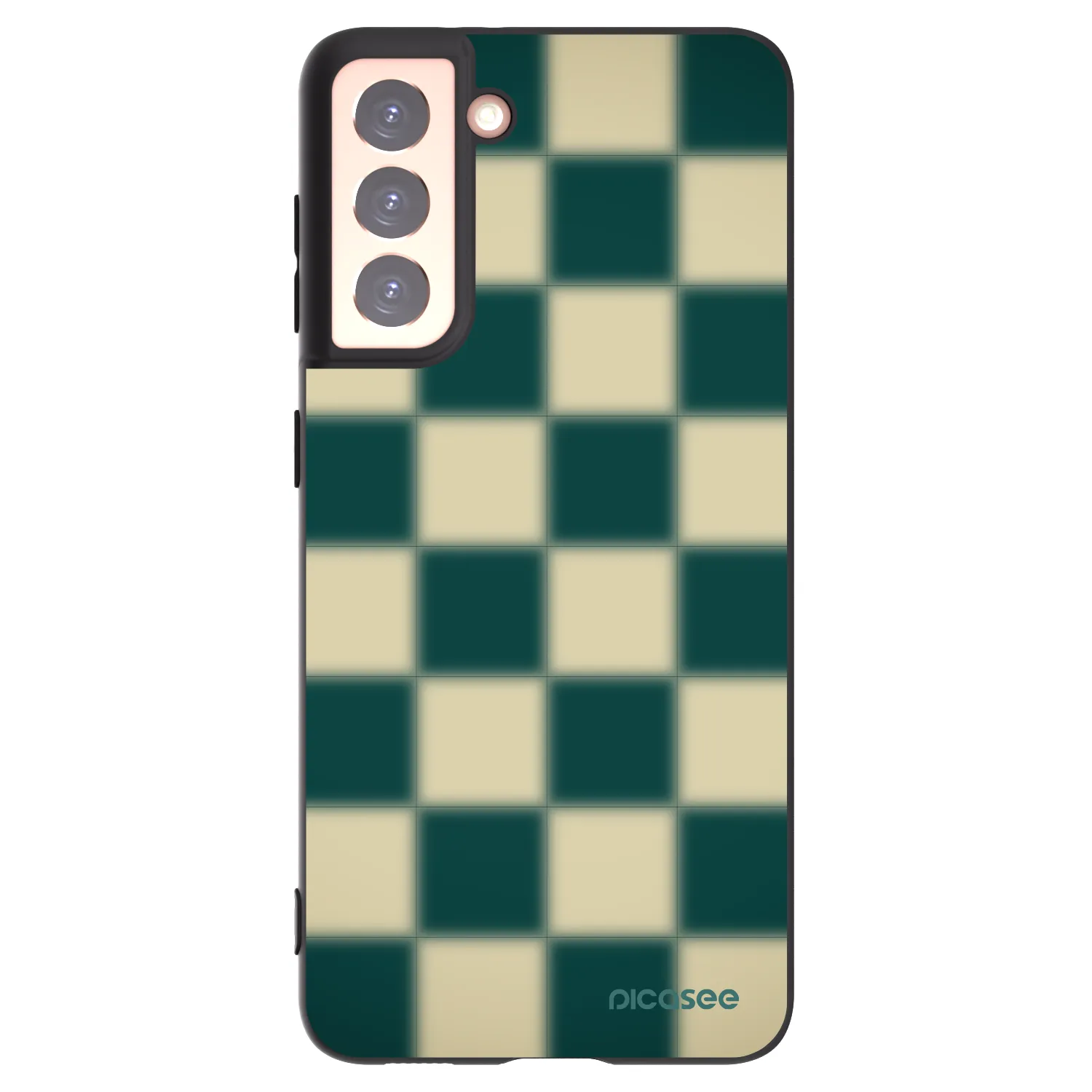 Picasee crna silikonska maskica za Samsung Galaxy S21 5G G991B - Shadow Chess