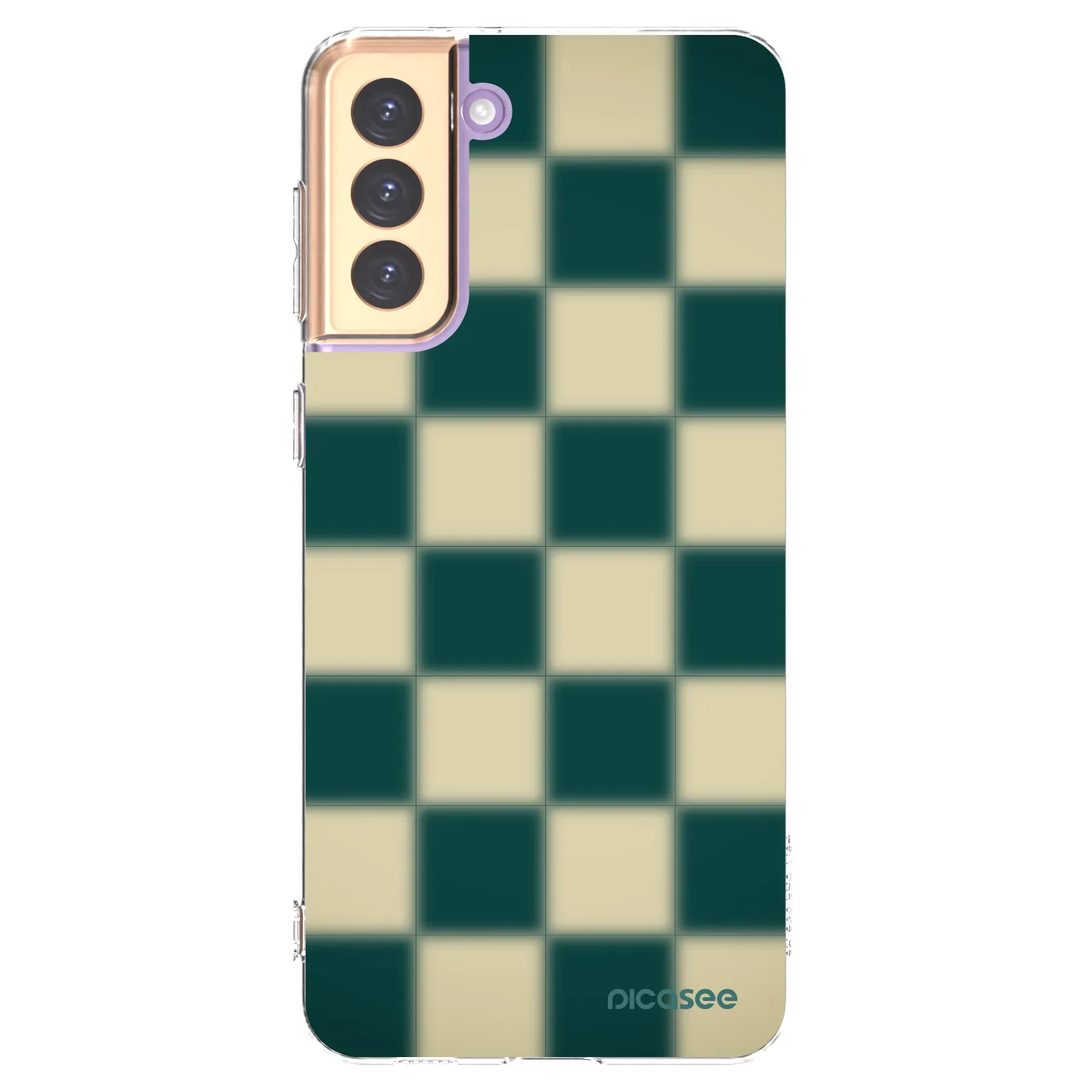 Picasee silikonska prozirna maskica za Samsung Galaxy S21+ 5G G996F - Shadow Chess