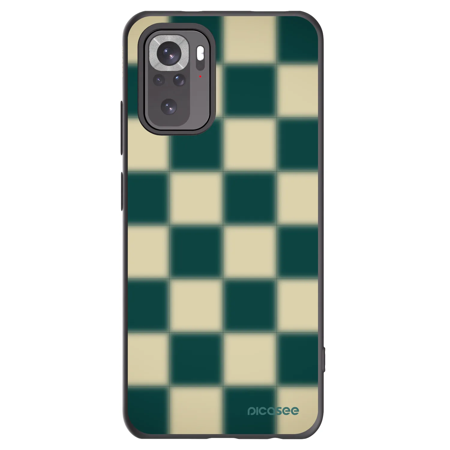 Picasee crna silikonska maskica za Xiaomi Redmi Note 10 - Shadow Chess