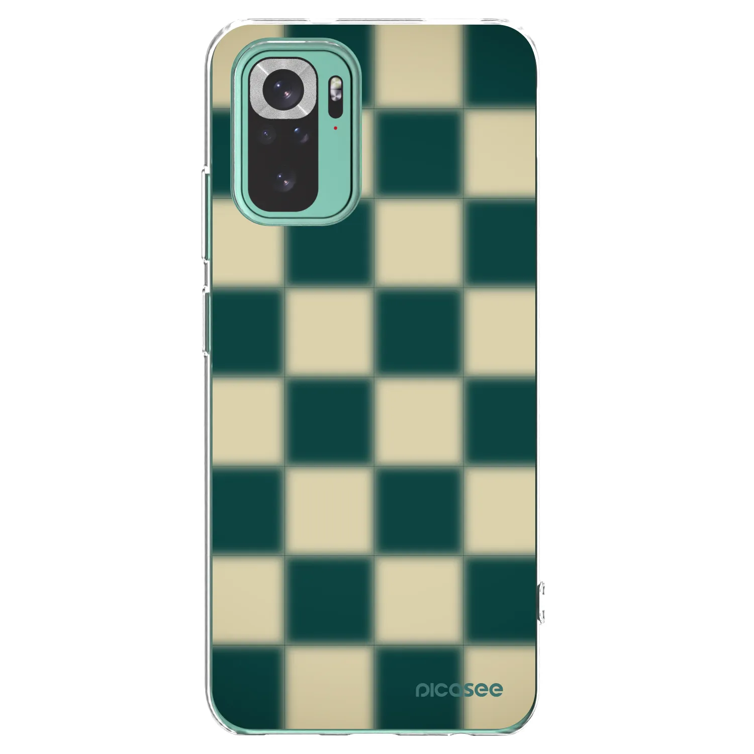 Picasee silikonska prozirna maskica za Xiaomi Redmi Note 10 Pro - Shadow Chess