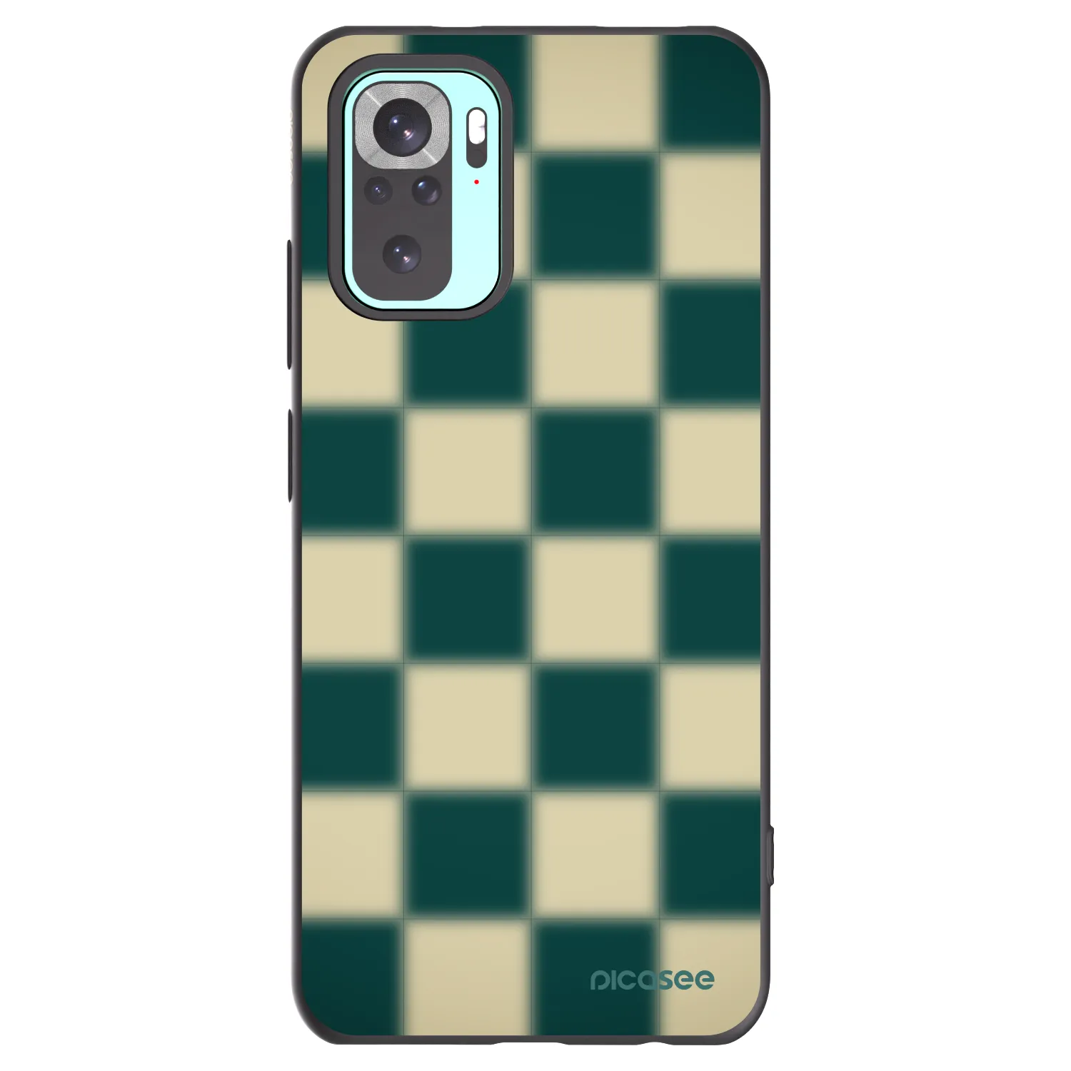 Picasee crna silikonska maskica za Xiaomi Redmi Note 10 Pro - Shadow Chess