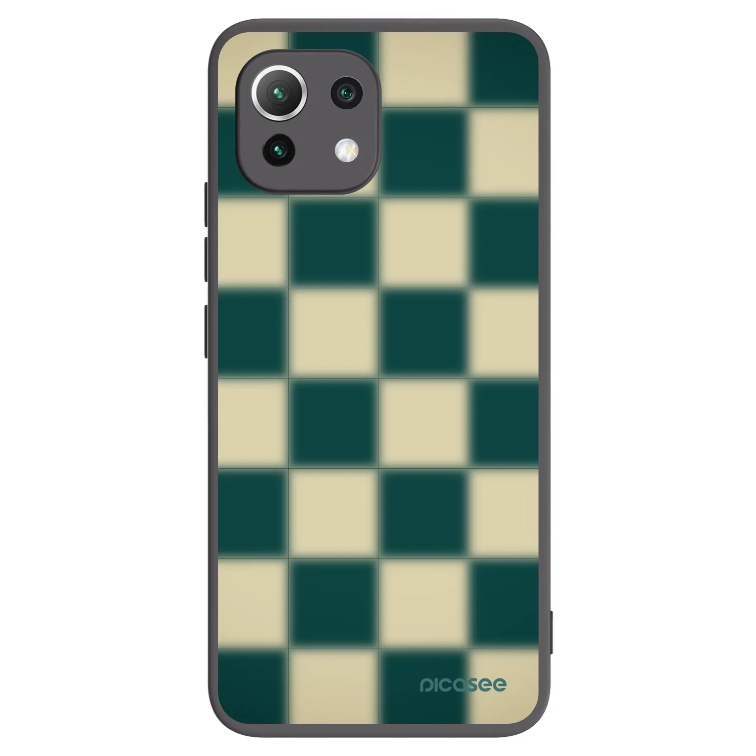 Picasee crna silikonska maskica za Xiaomi Mi 11 Lite - Shadow Chess