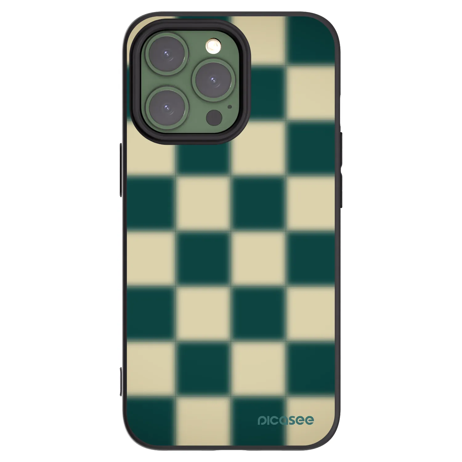 Picasee crna silikonska maskica za Apple iPhone 13 Pro - Shadow Chess