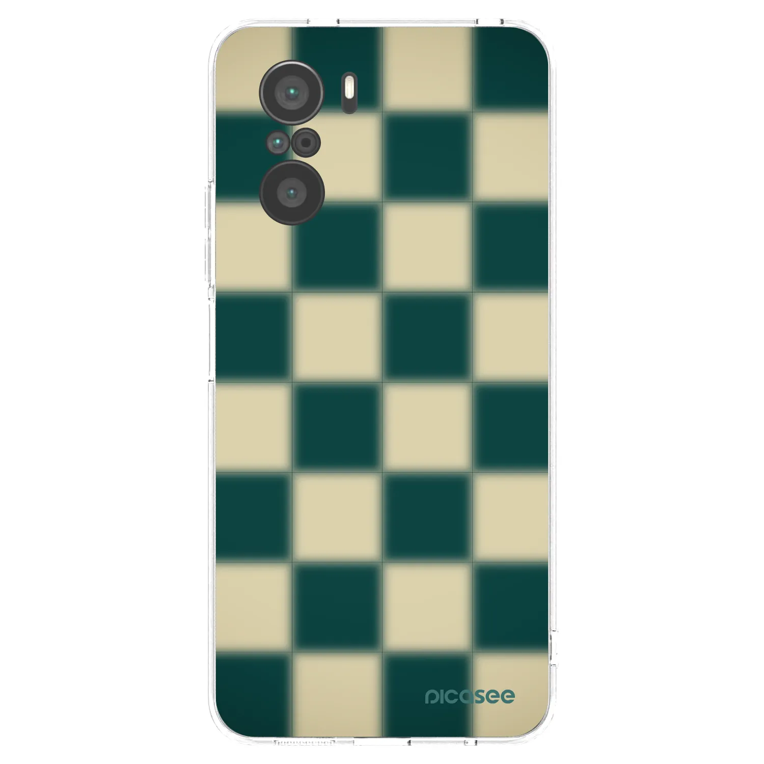Picasee silikonska prozirna maskica za Xiaomi Poco F3 - Shadow Chess
