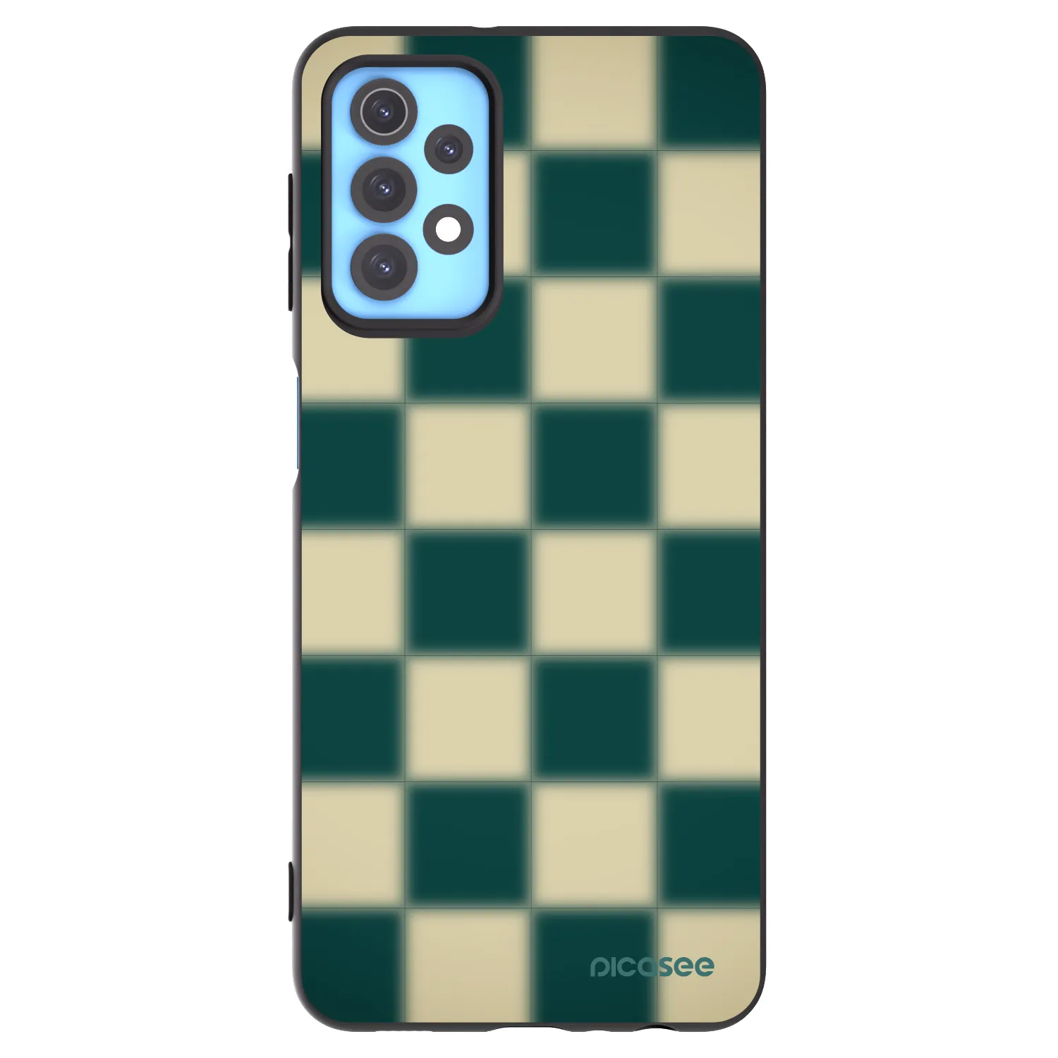 Picasee crna silikonska maskica za Samsung Galaxy A32 4G SM-A325F - Shadow Chess