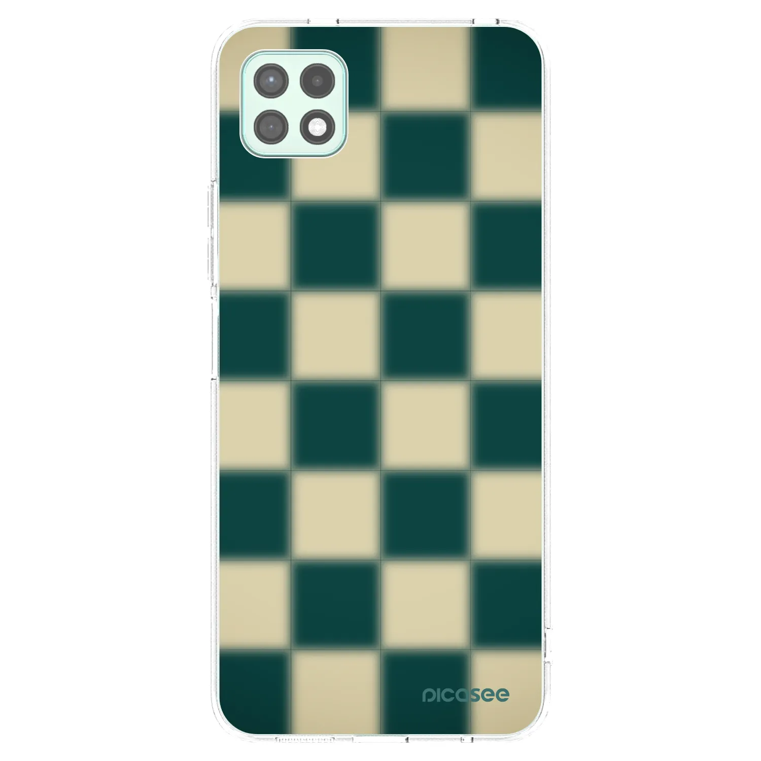 Picasee silikonska prozirna maskica za Samsung Galaxy A22 A226B 5G - Shadow Chess
