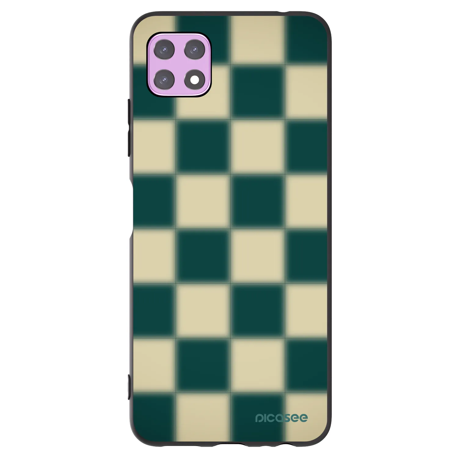 Picasee crna silikonska maskica za Samsung Galaxy A22 A226B 5G - Shadow Chess