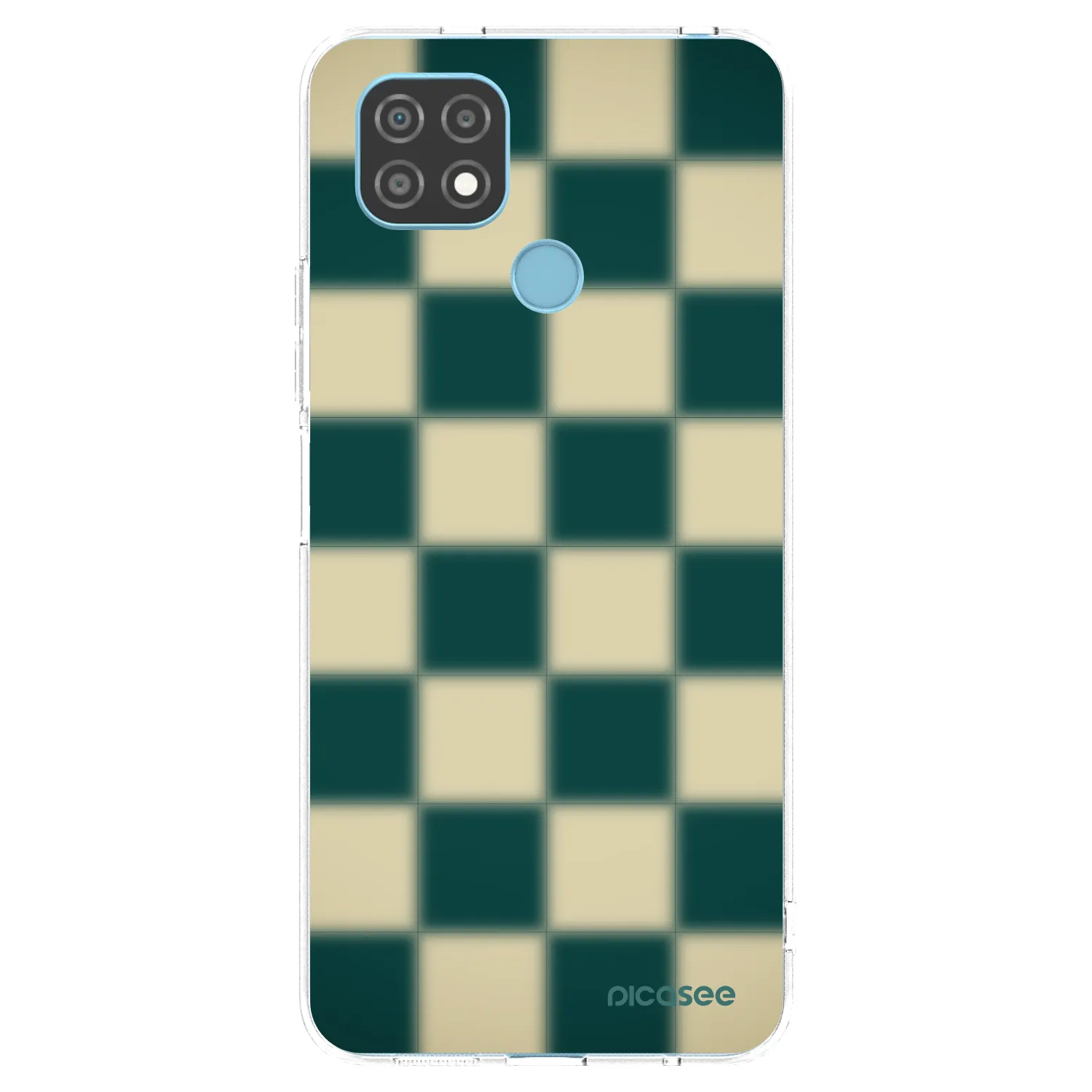 Picasee silikonska prozirna maskica za Realme C21 - Shadow Chess