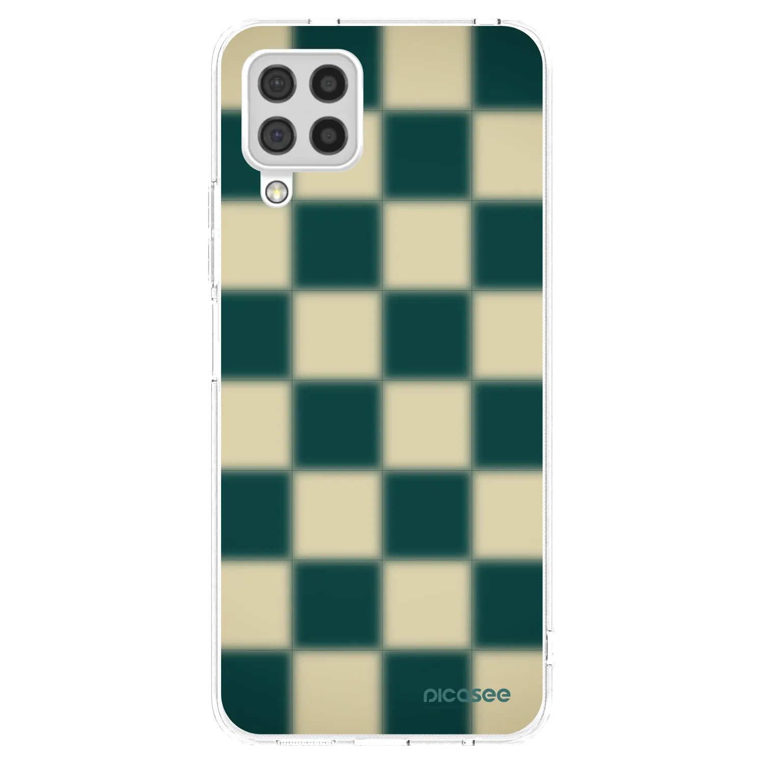 Picasee silikonska prozirna maskica za Samsung Galaxy A22 A225F 4G - Shadow Chess