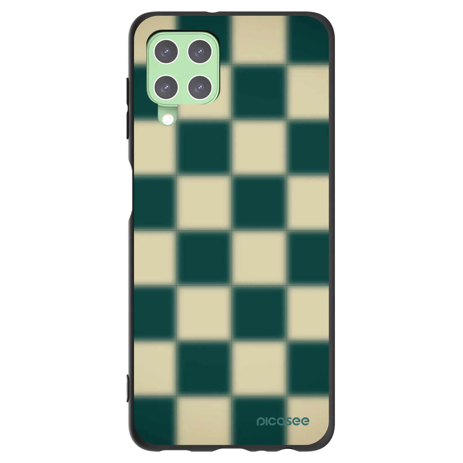 Picasee crna silikonska maskica za Samsung Galaxy A22 A225F 4G - Shadow Chess