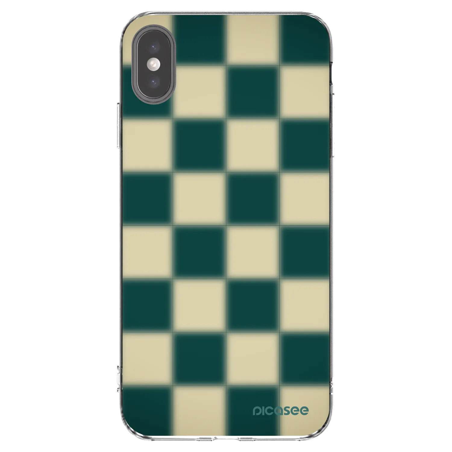 Picasee silikonska prozirna maskica za Apple iPhone XS Max - Shadow Chess