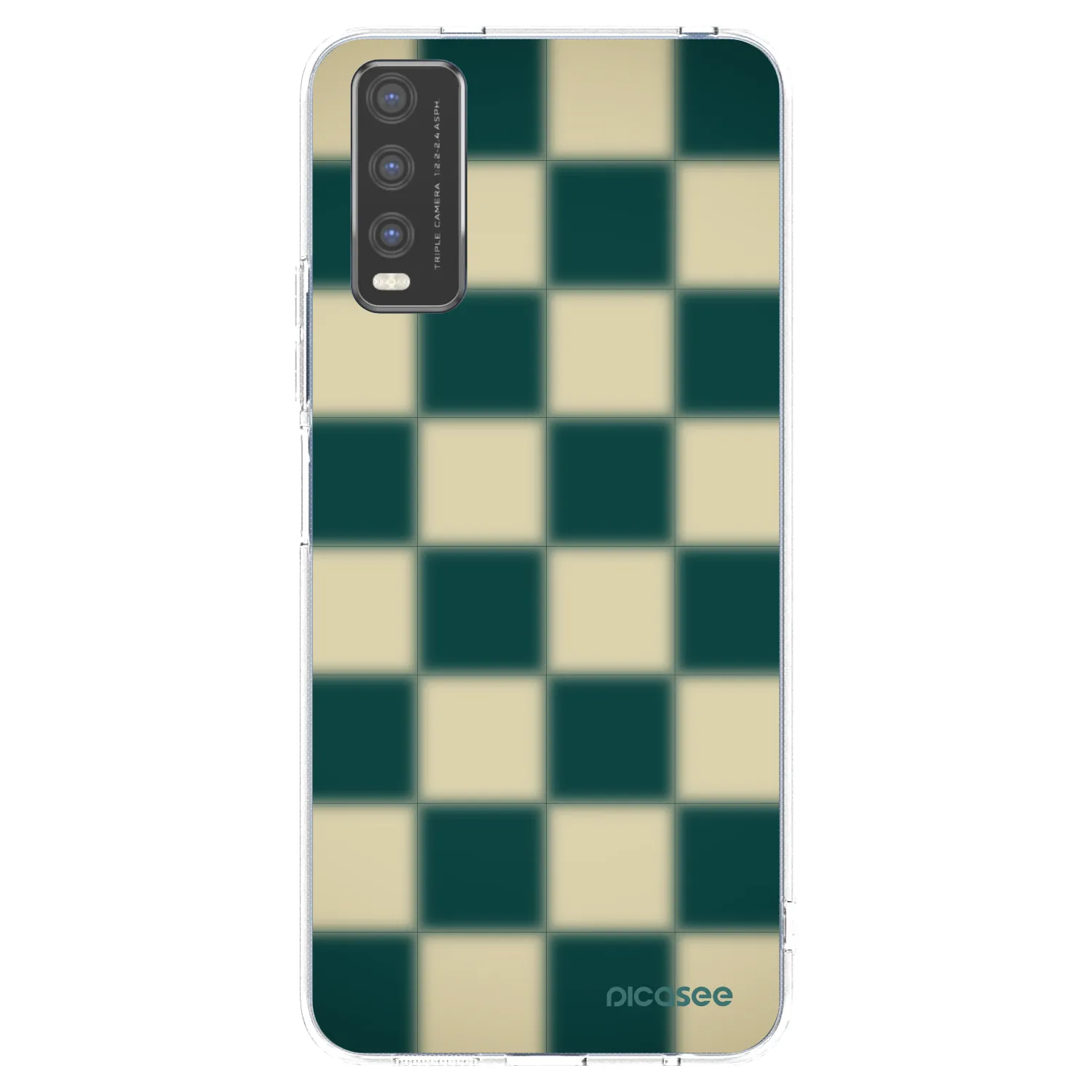 Picasee silikonska prozirna maskica za Vivo Y20s - Shadow Chess