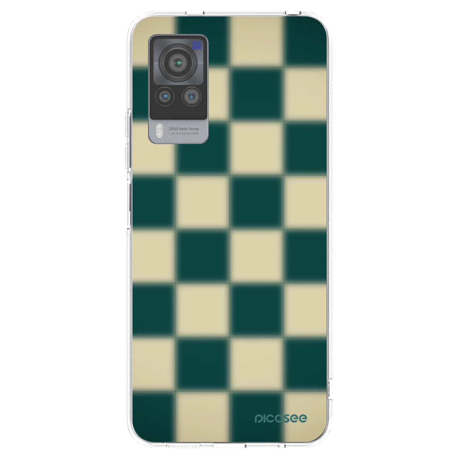 Picasee silikonska prozirna maskica za Vivo X60 Pro 5G - Shadow Chess
