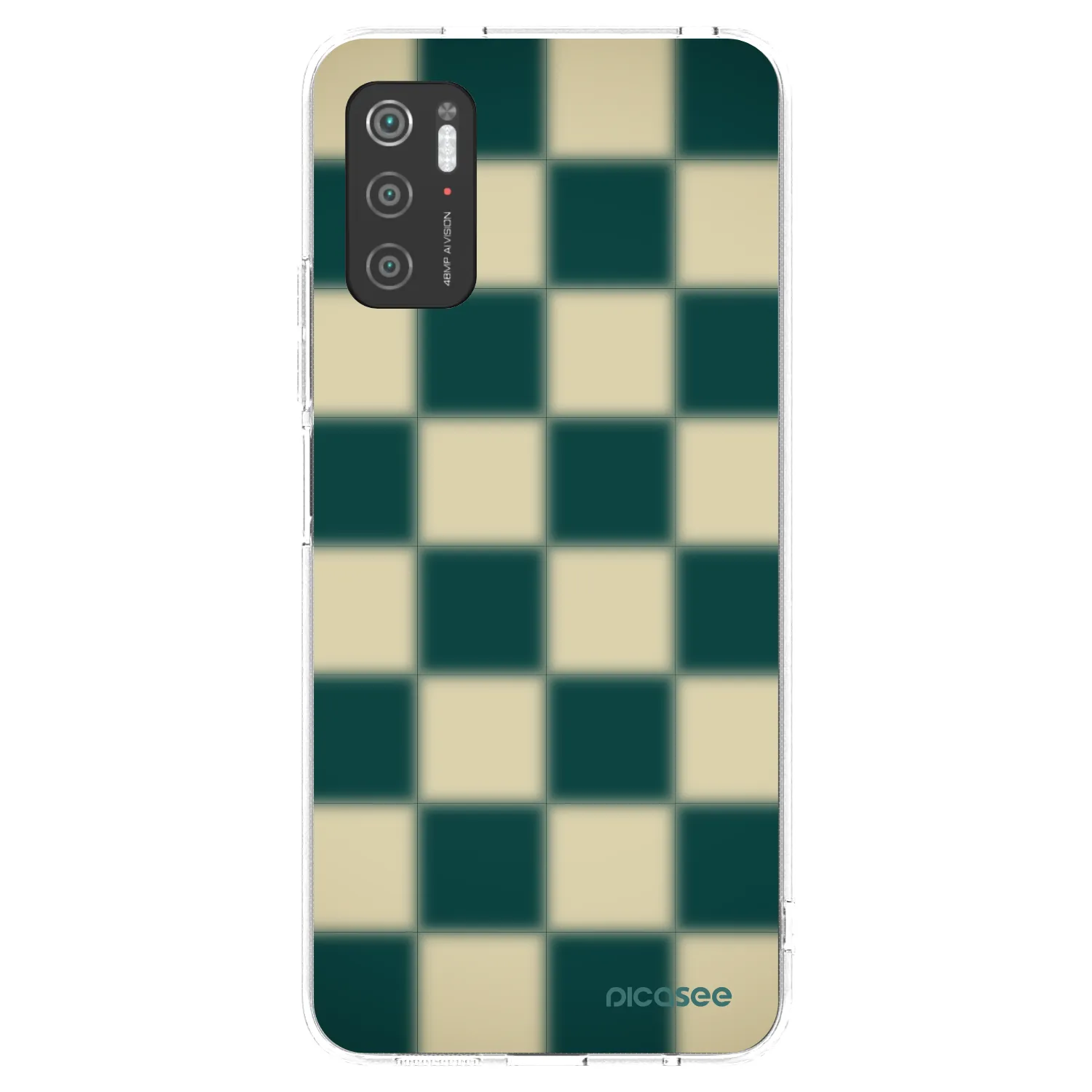 Picasee silikonska prozirna maskica za Xiaomi Poco M3 Pro 5G - Shadow Chess