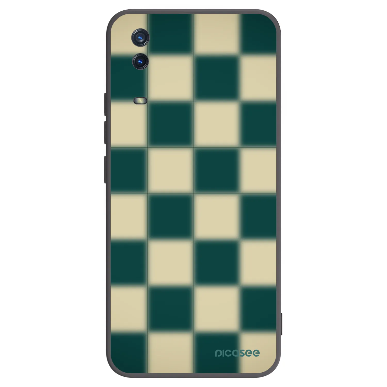 Picasee crna silikonska maskica za Vivo Y11s - Shadow Chess