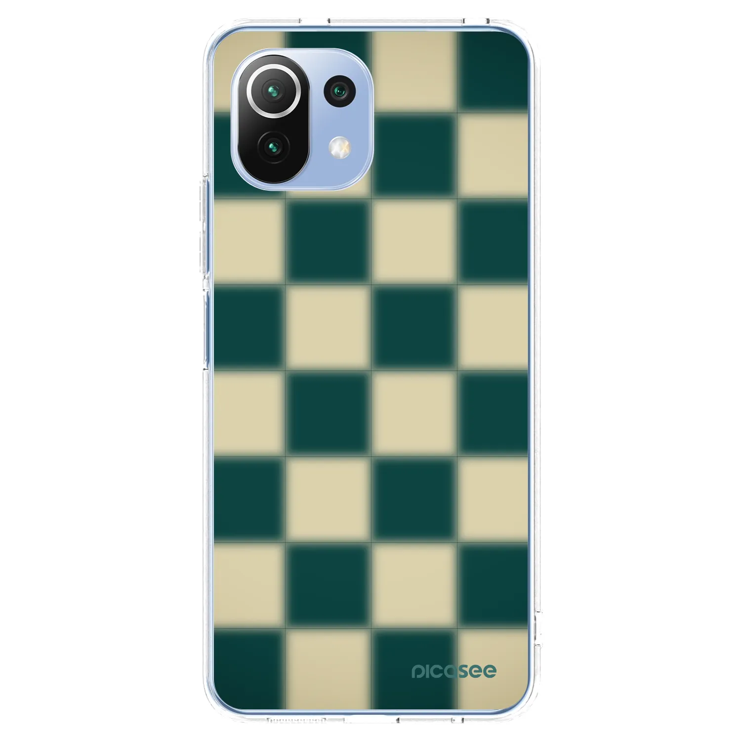Picasee silikonska prozirna maskica za Xiaomi 11 Lite 5G NE - Shadow Chess
