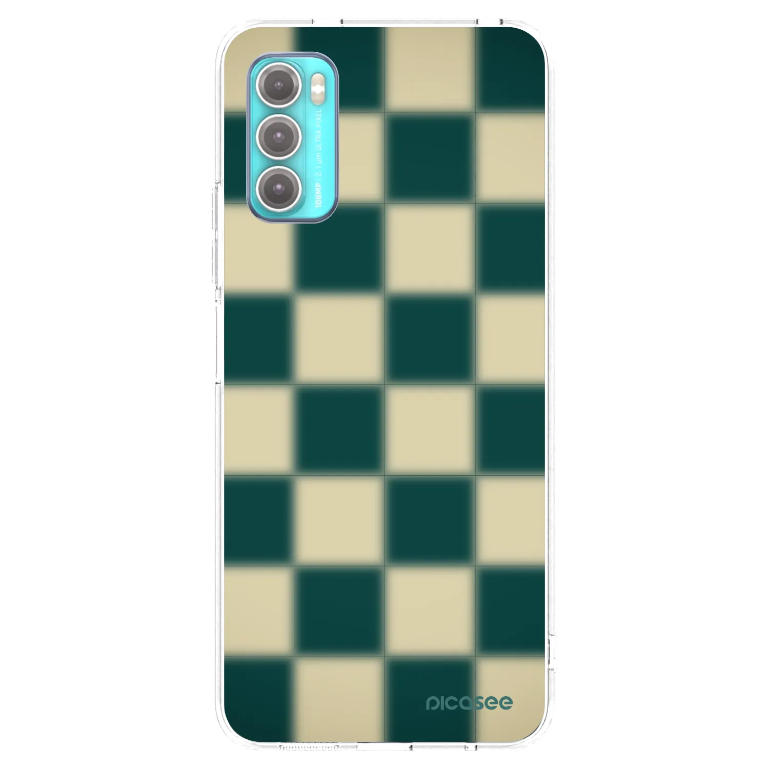 Picasee silikonska prozirna maskica za Motorola Moto G60 - Shadow Chess