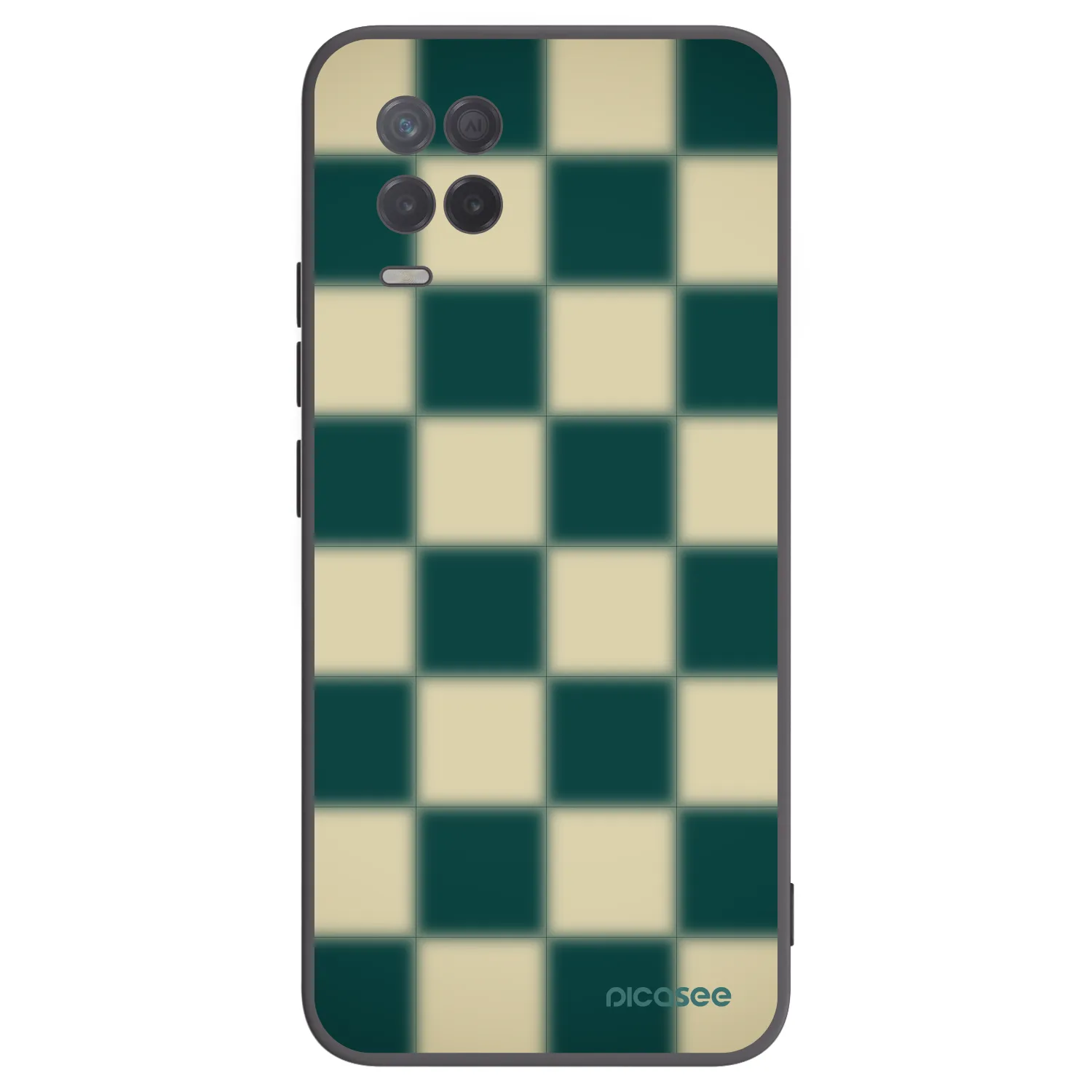 Picasee crna silikonska maskica za Realme 8 5G - Shadow Chess