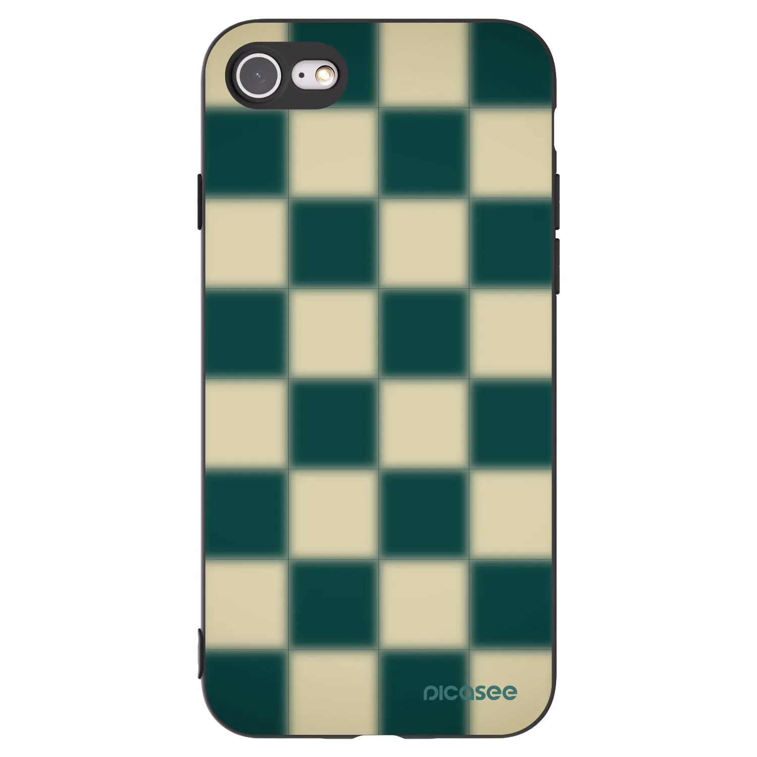 Picasee crna silikonska maskica za Apple iPhone SE 2022 - Shadow Chess