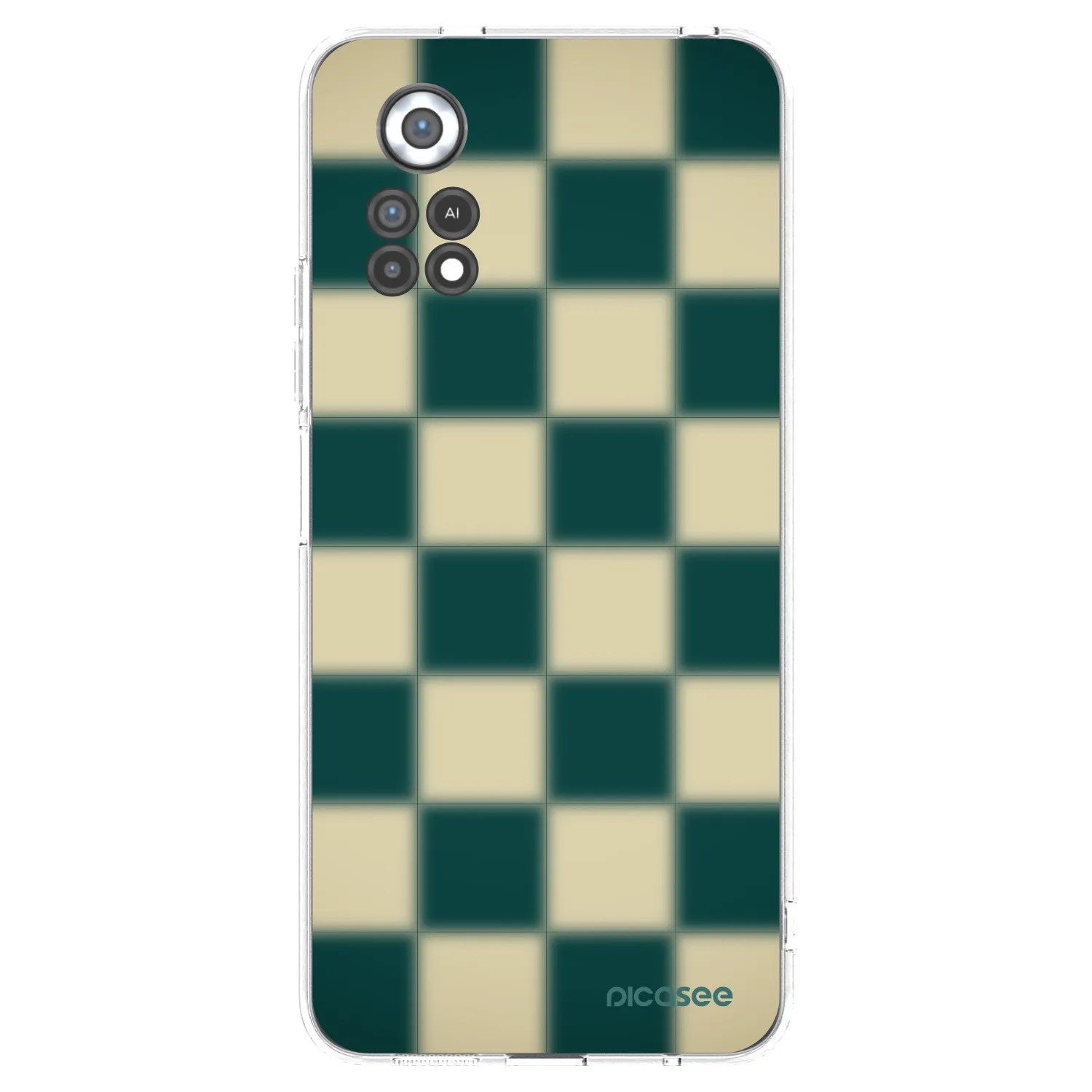 Picasee silikonska prozirna maskica za Xiaomi Poco X4 Pro 5G - Shadow Chess
