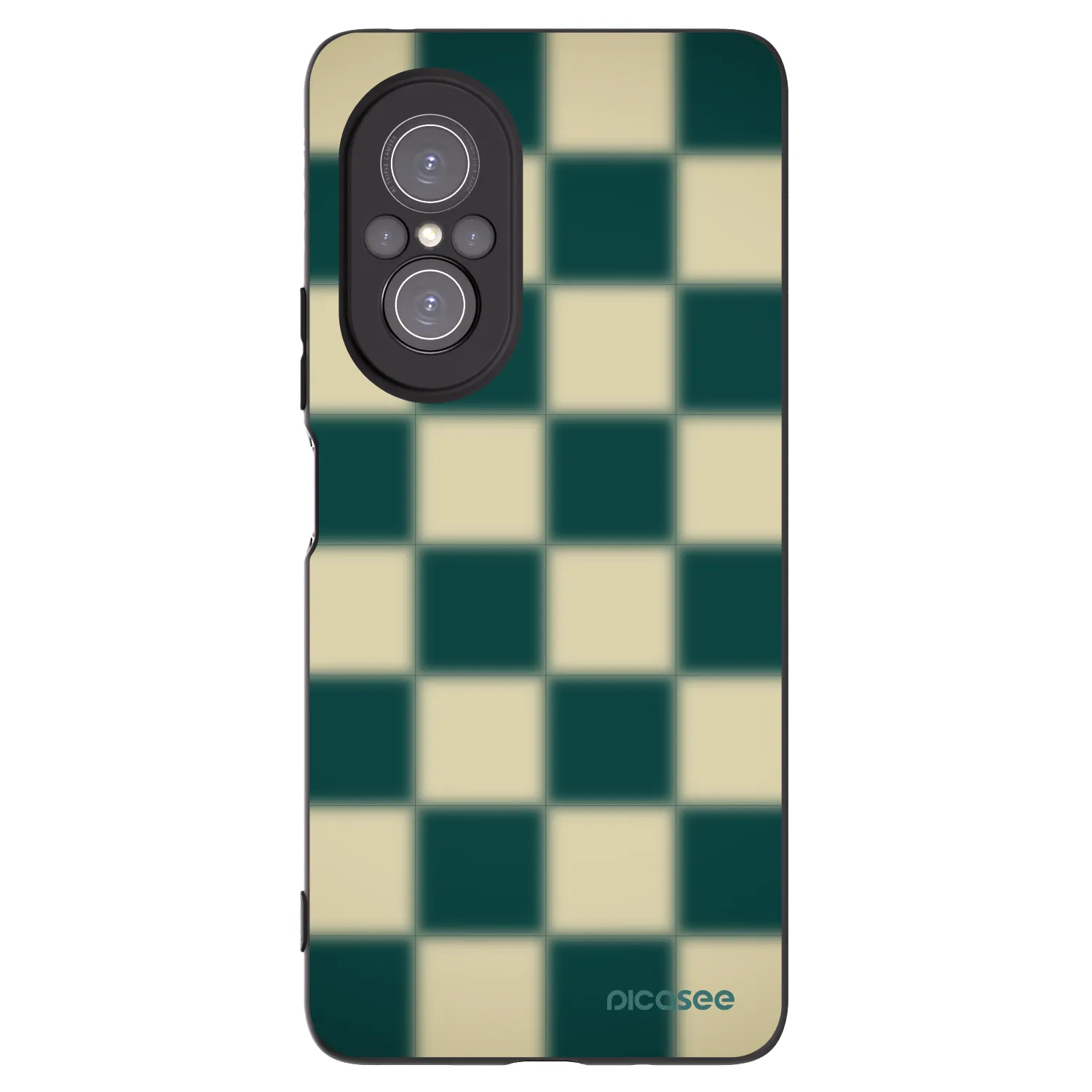 Picasee crna silikonska maskica za Huawei Nova 9 SE - Shadow Chess