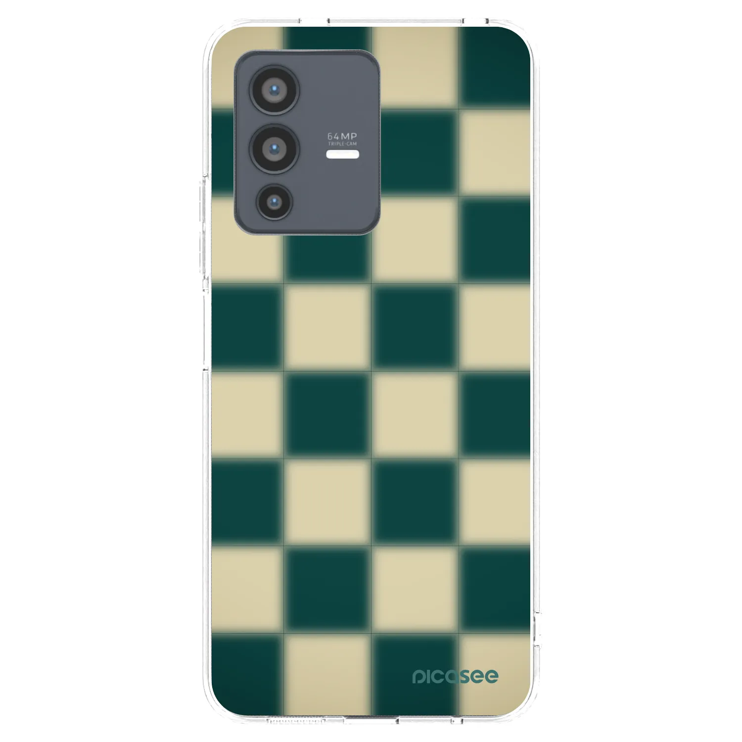 Picasee silikonska prozirna maskica za Vivo V23 5G - Shadow Chess