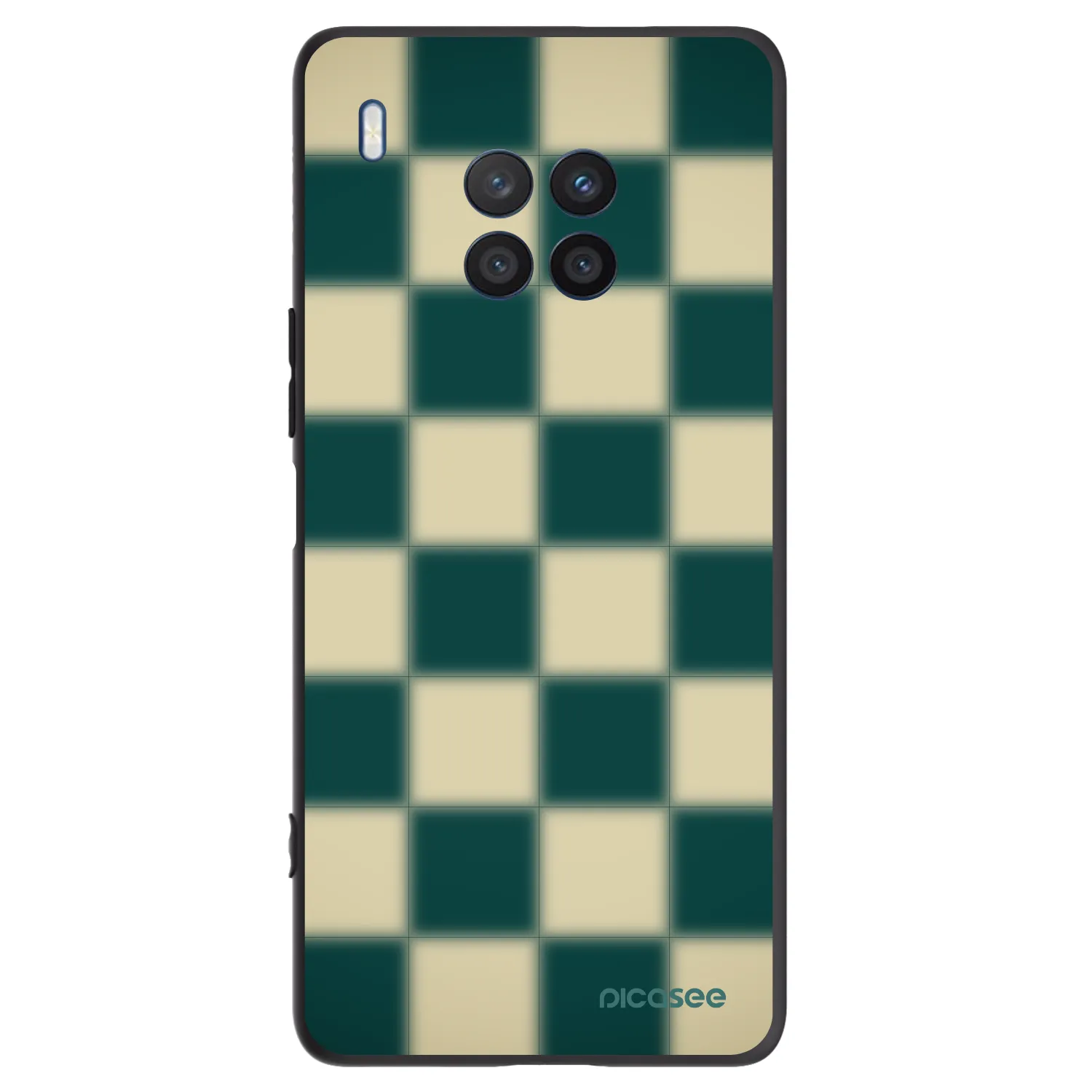 Picasee crna silikonska maskica za Honor 50 Lite - Shadow Chess