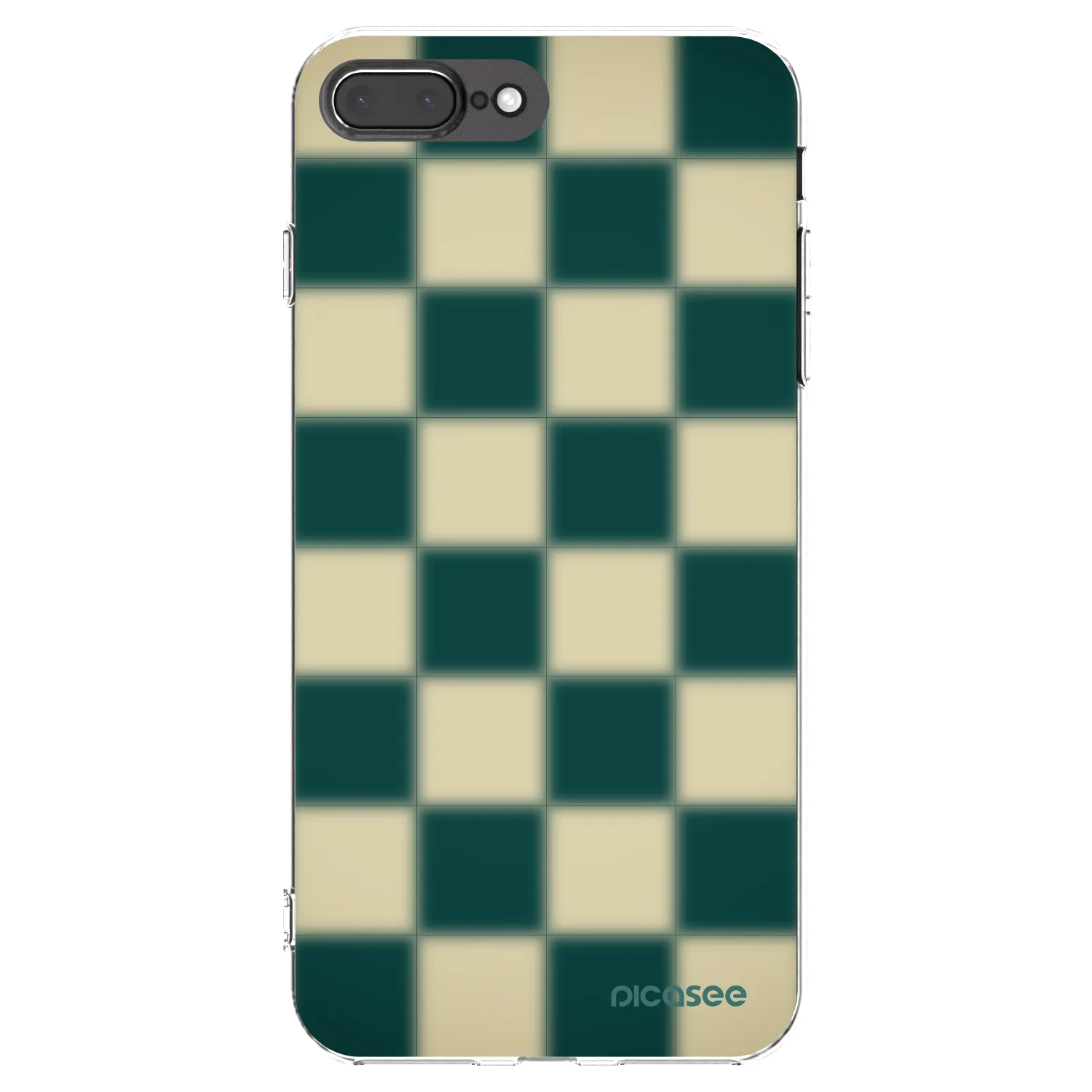 Picasee silikonska prozirna maskica za Apple iPhone 8 Plus - Shadow Chess