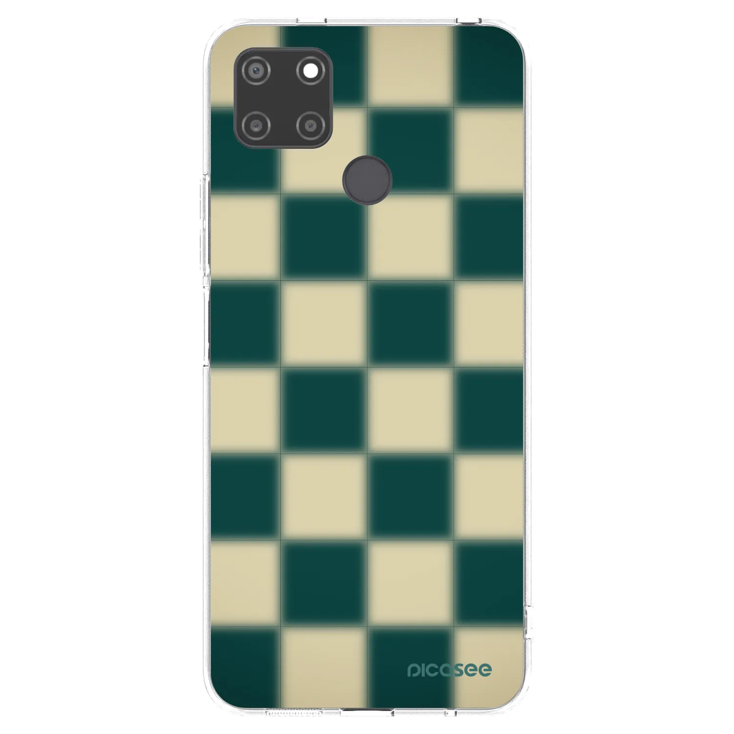 Picasee silikonska prozirna maskica za Realme C21Y - Shadow Chess