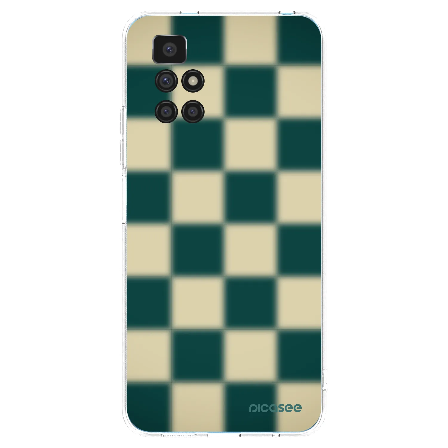 Picasee silikonska prozirna maskica za Xiaomi Redmi 10 (2022) - Shadow Chess