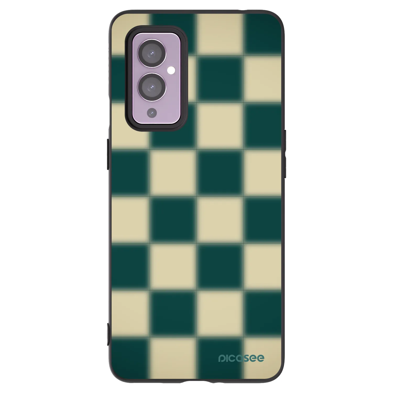 Picasee crna silikonska maskica za OnePlus 9 - Shadow Chess