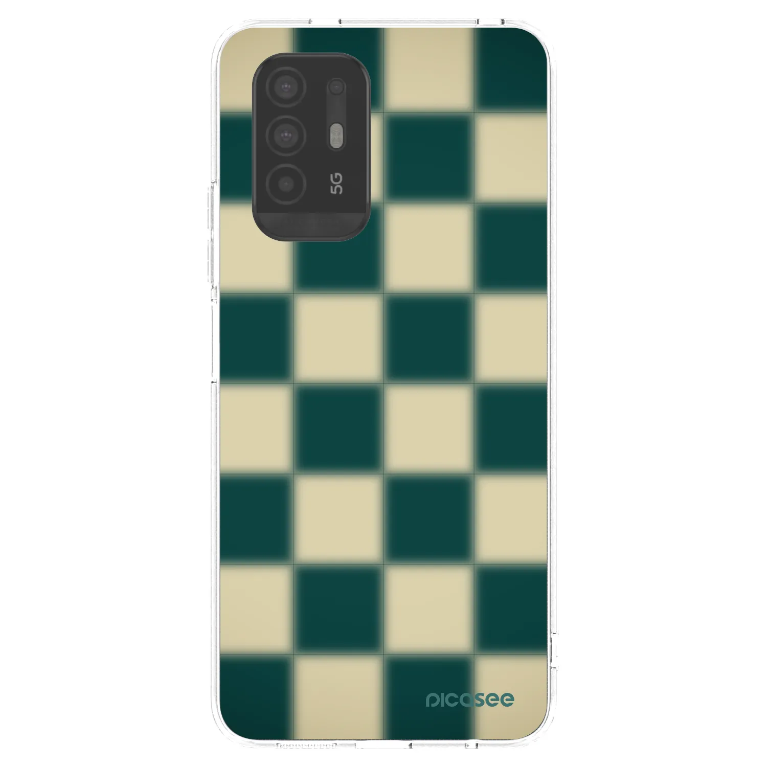 Picasee silikonska prozirna maskica za OPPO A94 5G - Shadow Chess