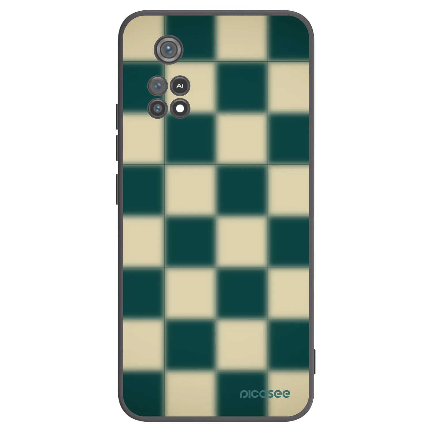 Picasee crna silikonska maskica za Xiaomi Poco M4 Pro - Shadow Chess