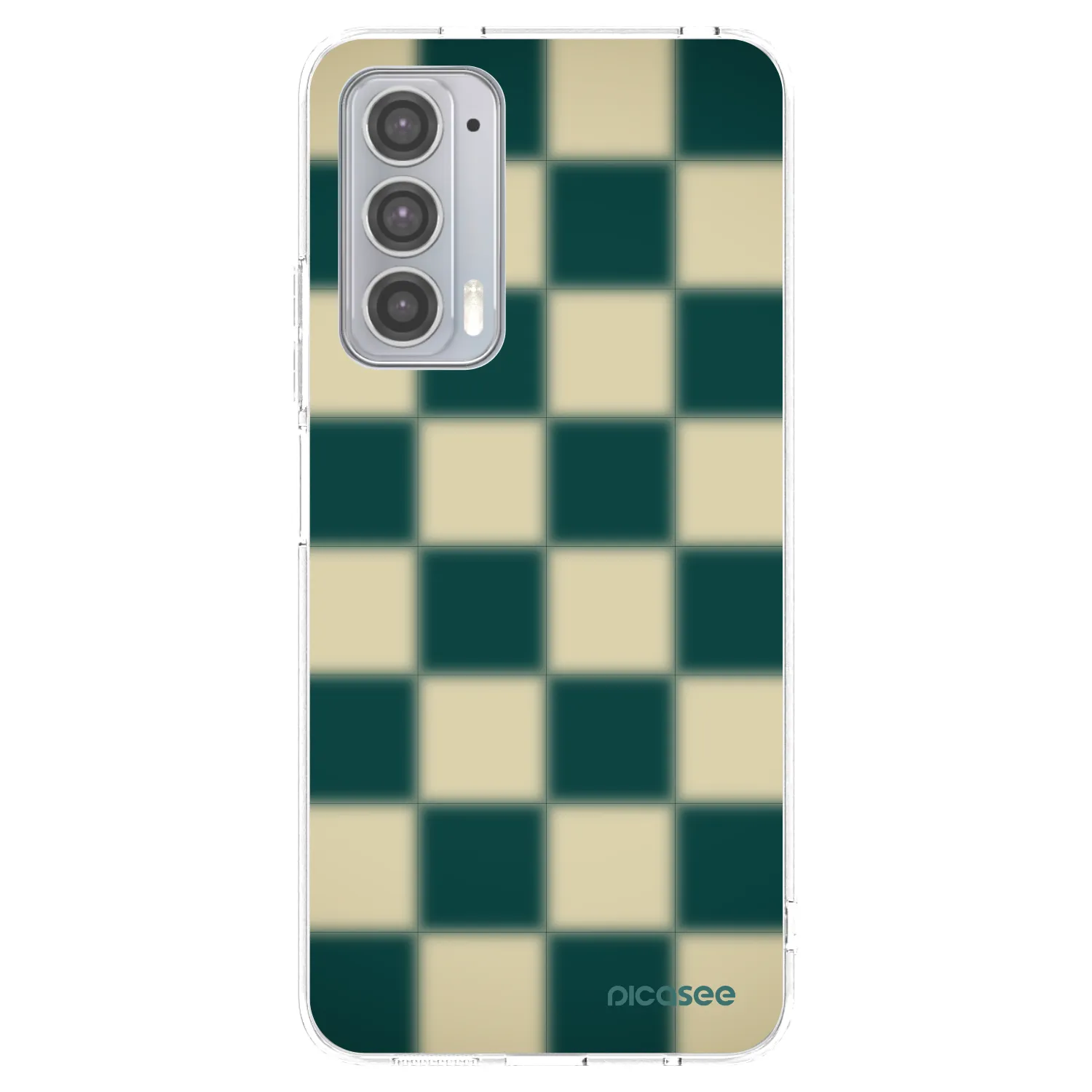 Picasee silikonska prozirna maskica za Motorola Edge 20 - Shadow Chess