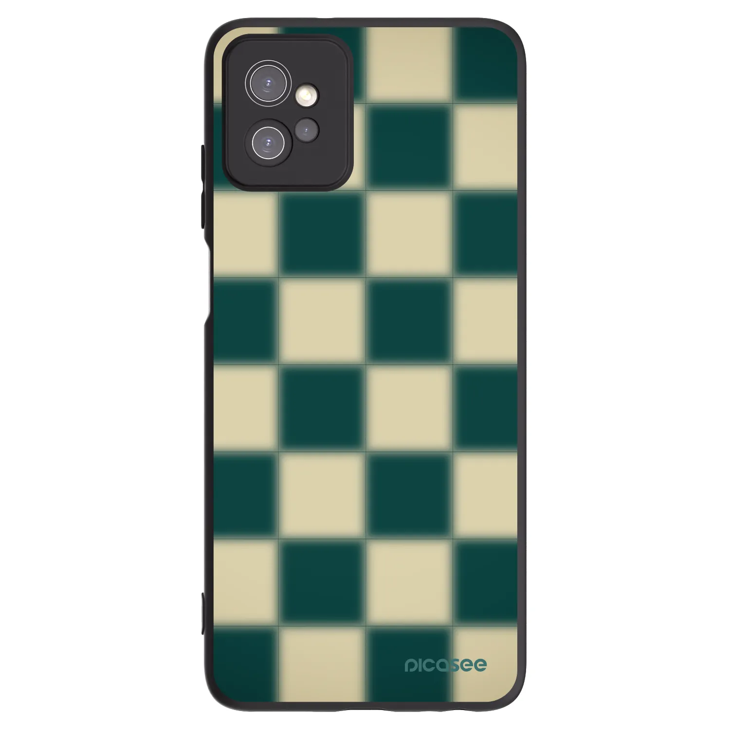 Picasee crna silikonska maskica za Motorola Moto G32 - Shadow Chess