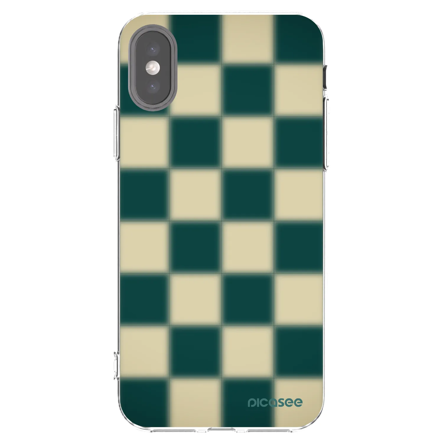 Picasee silikonska prozirna maskica za Apple iPhone X/XS - Shadow Chess
