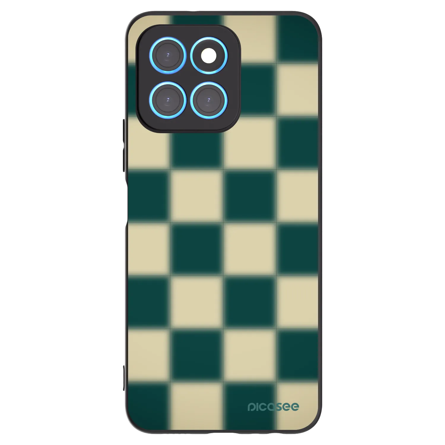 Picasee crna silikonska maskica za Honor X6 - Shadow Chess