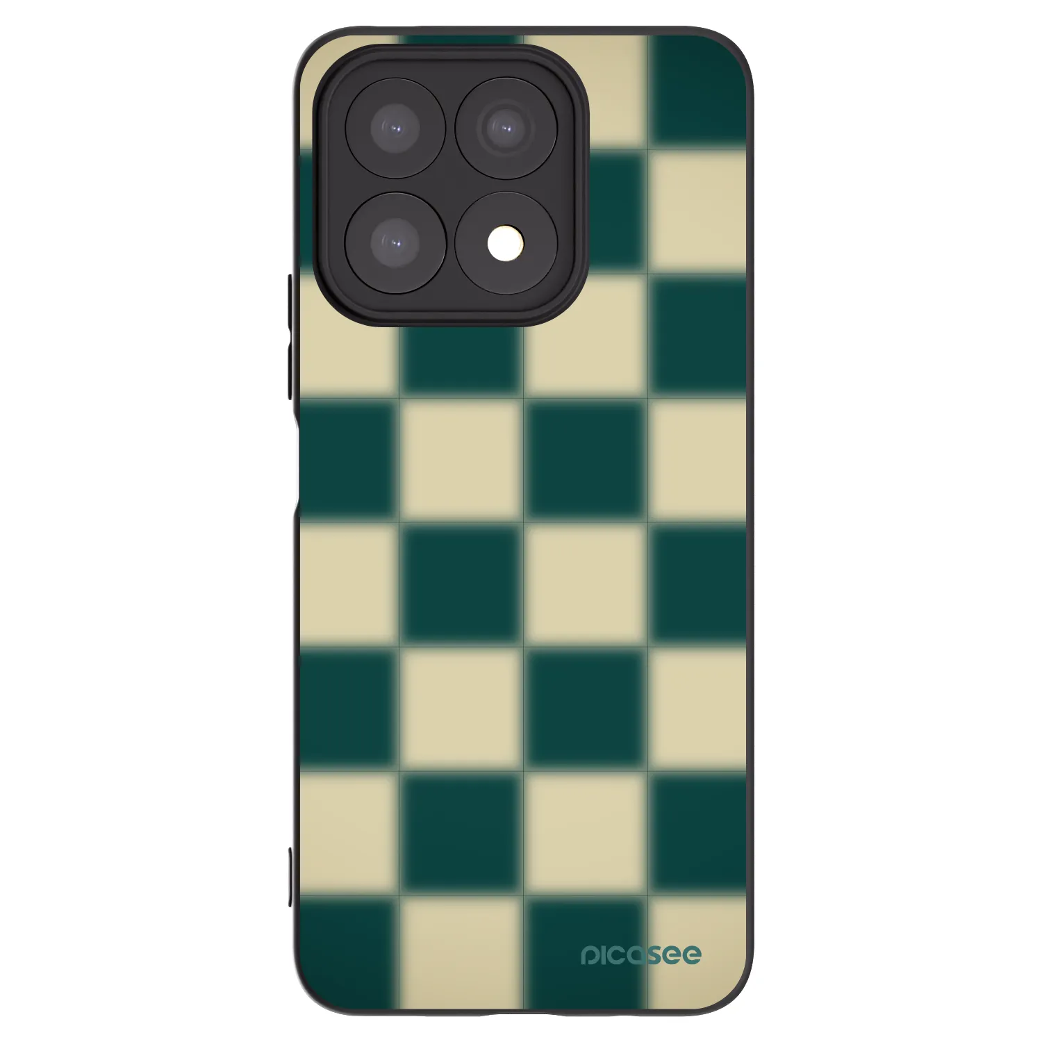 Picasee crna silikonska maskica za Honor X8a - Shadow Chess