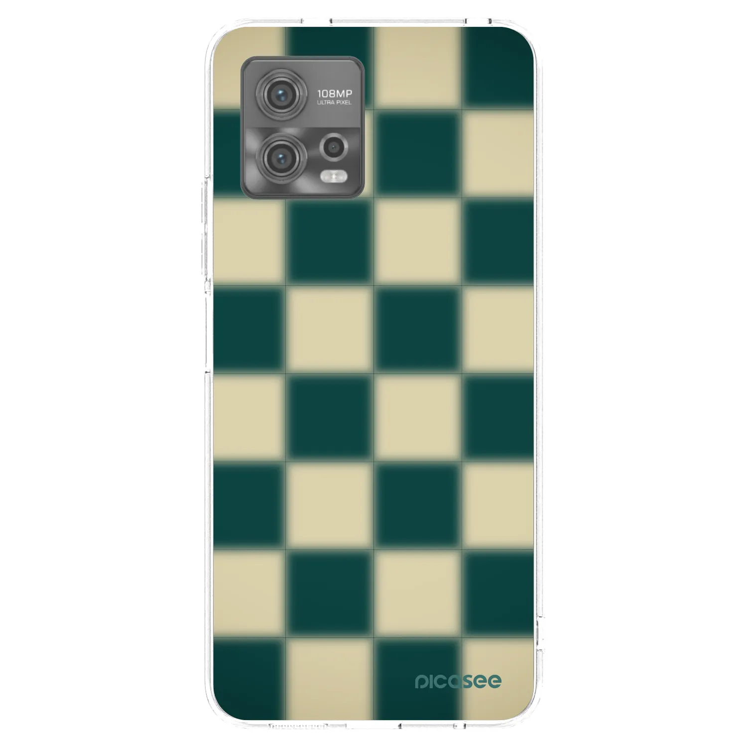 Picasee silikonska prozirna maskica za Motorola Moto G72 - Shadow Chess