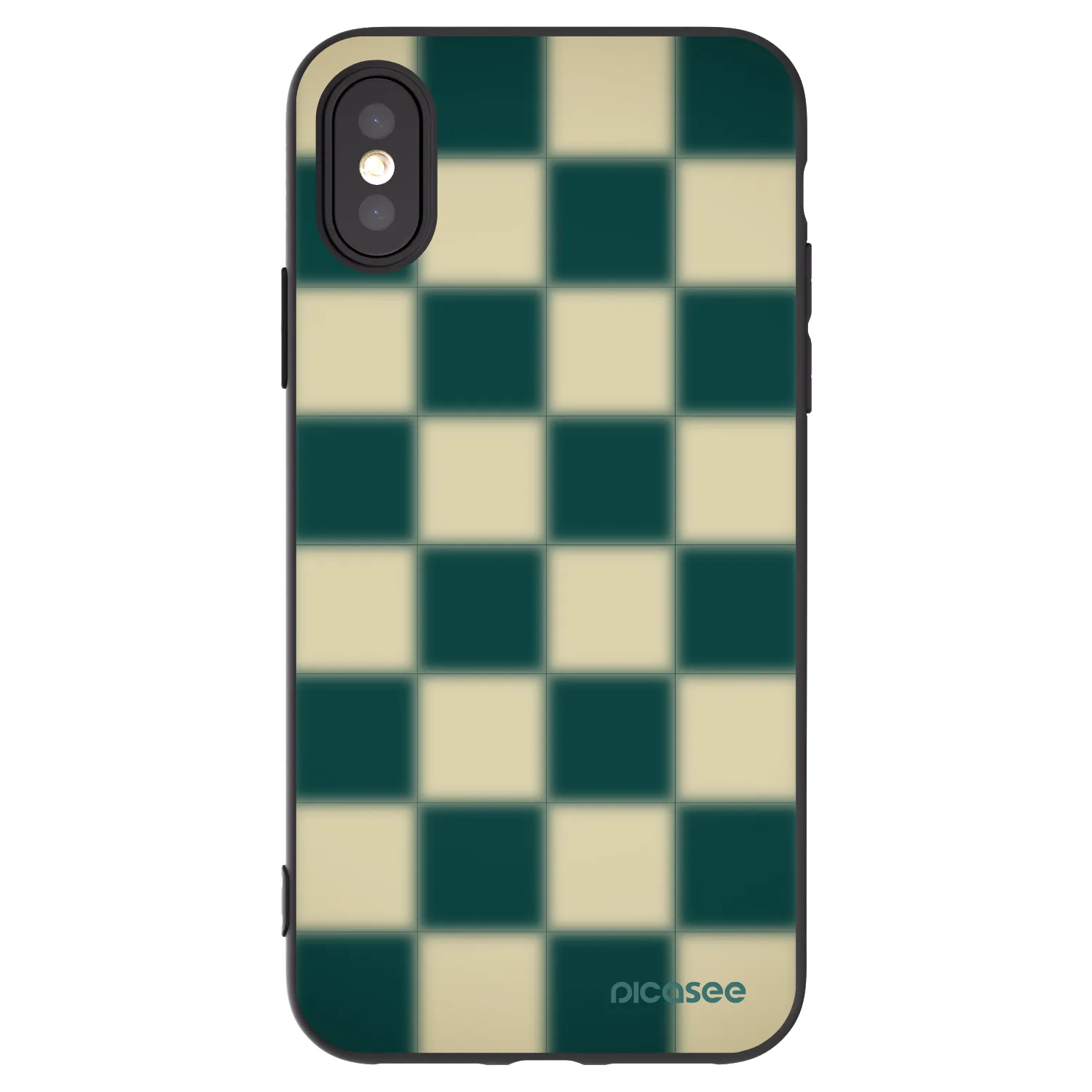 Picasee crna silikonska maskica za Apple iPhone X/XS - Shadow Chess