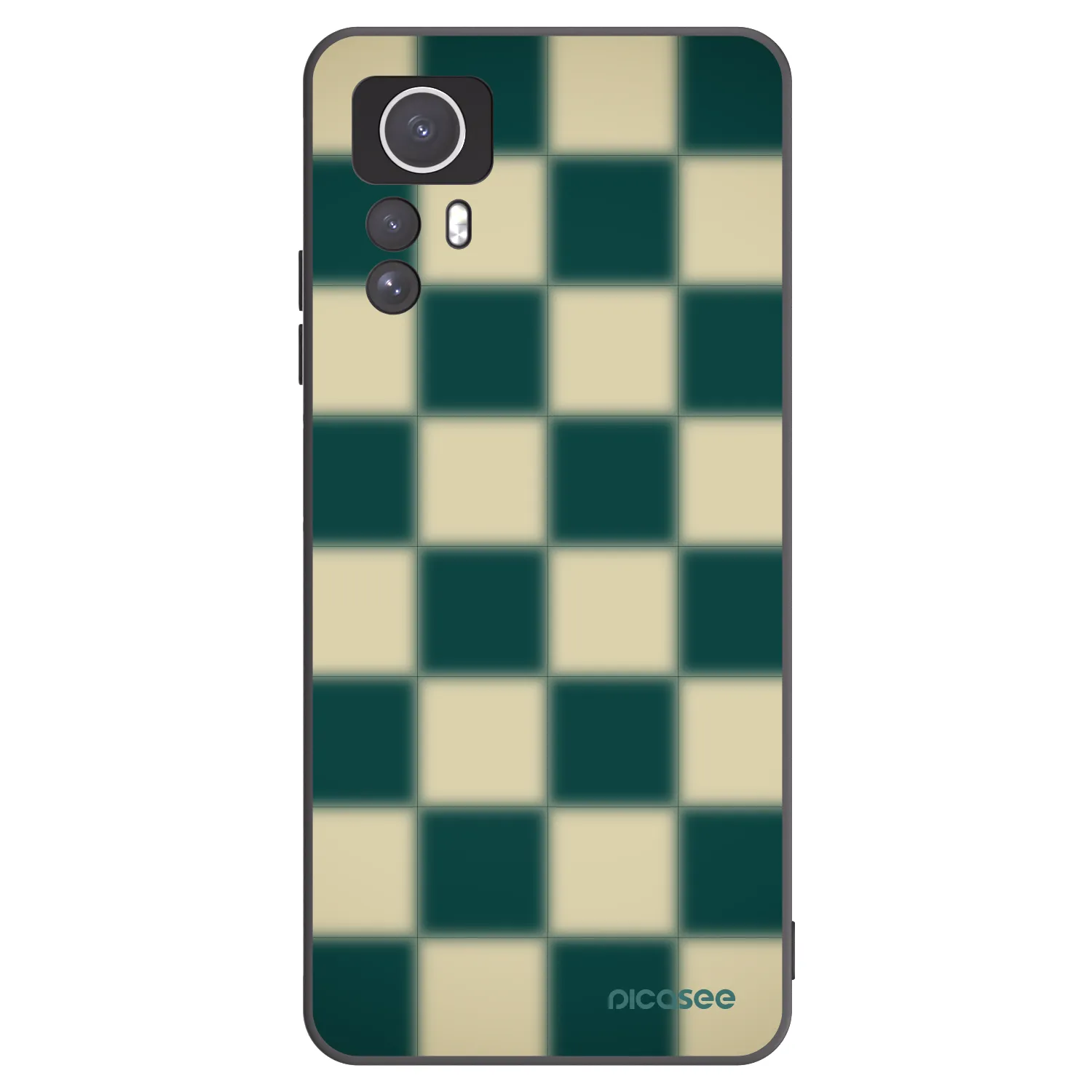 Picasee crna silikonska maskica za Xiaomi Redmi Note 12S - Shadow Chess