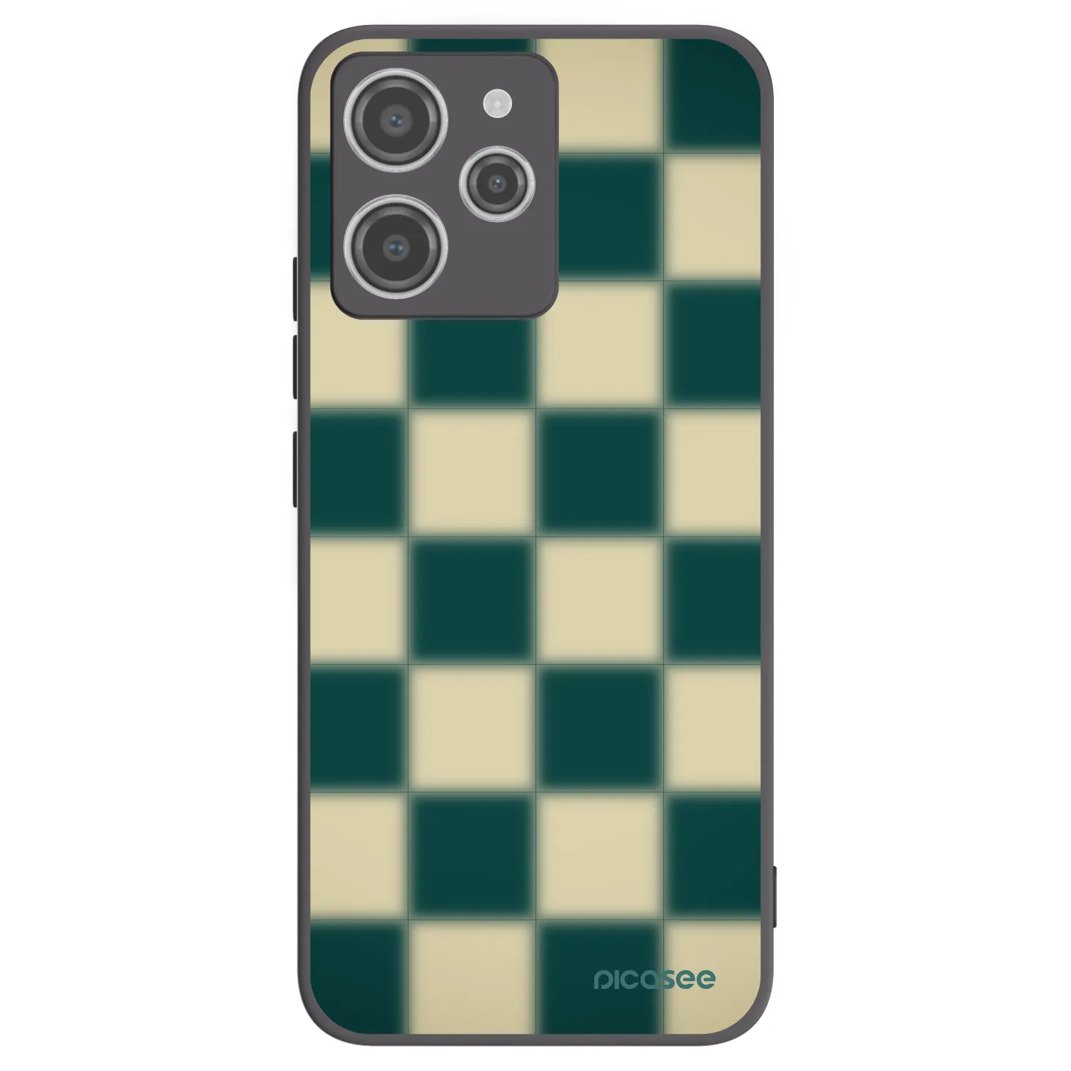Picasee crna silikonska maskica za Xiaomi Redmi 12 4G - Shadow Chess