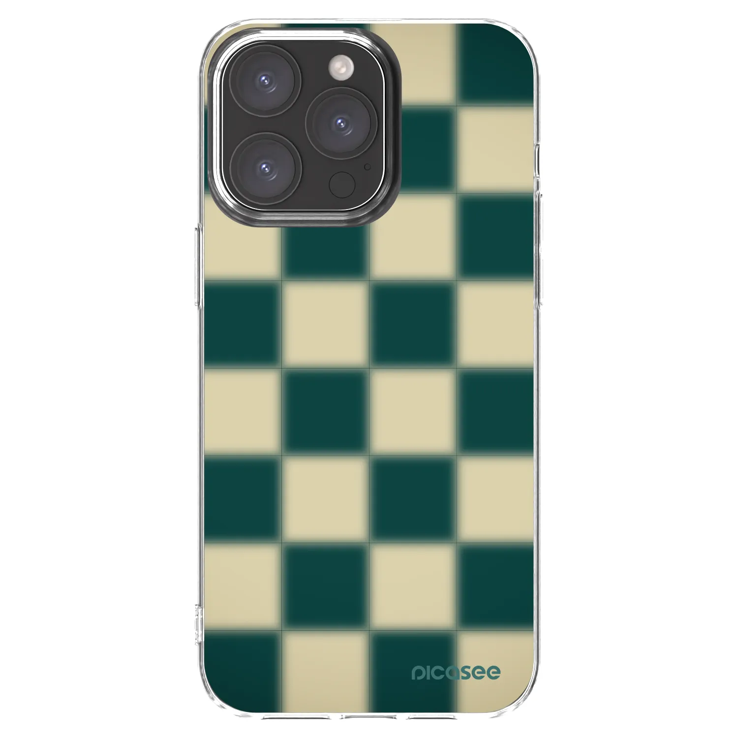 Picasee silikonska prozirna maskica za Apple iPhone 15 Pro Max - Shadow Chess