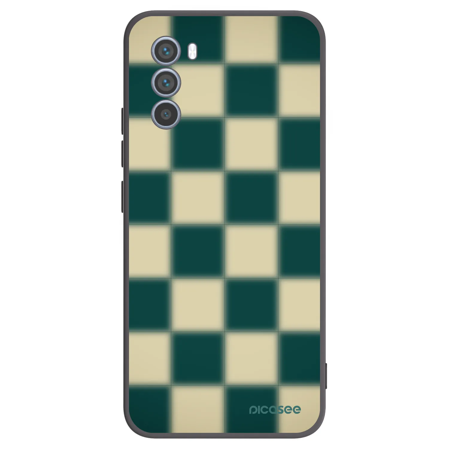 Picasee crna silikonska maskica za Motorola Moto G62 - Shadow Chess