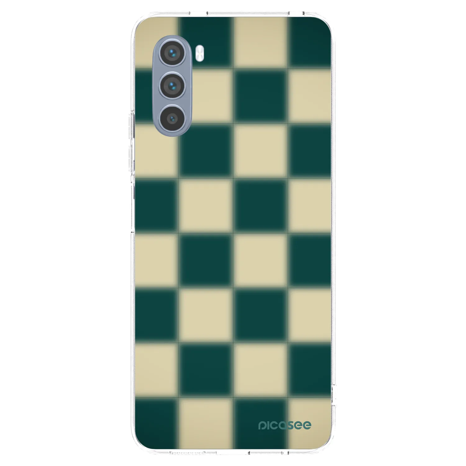 Picasee silikonska prozirna maskica za Motorola Moto G62 - Shadow Chess
