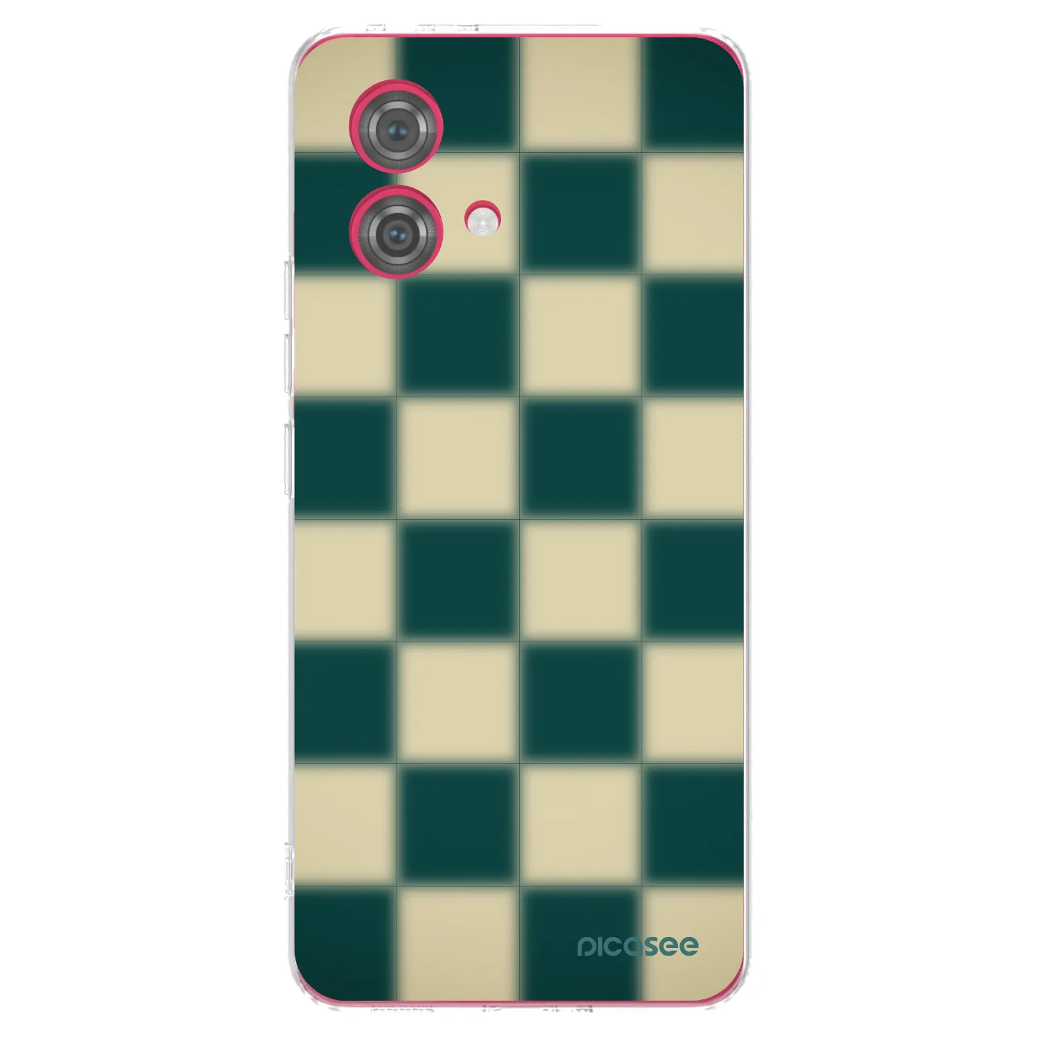 Picasee silikonska prozirna maskica za Motorola Moto G84 5G - Shadow Chess